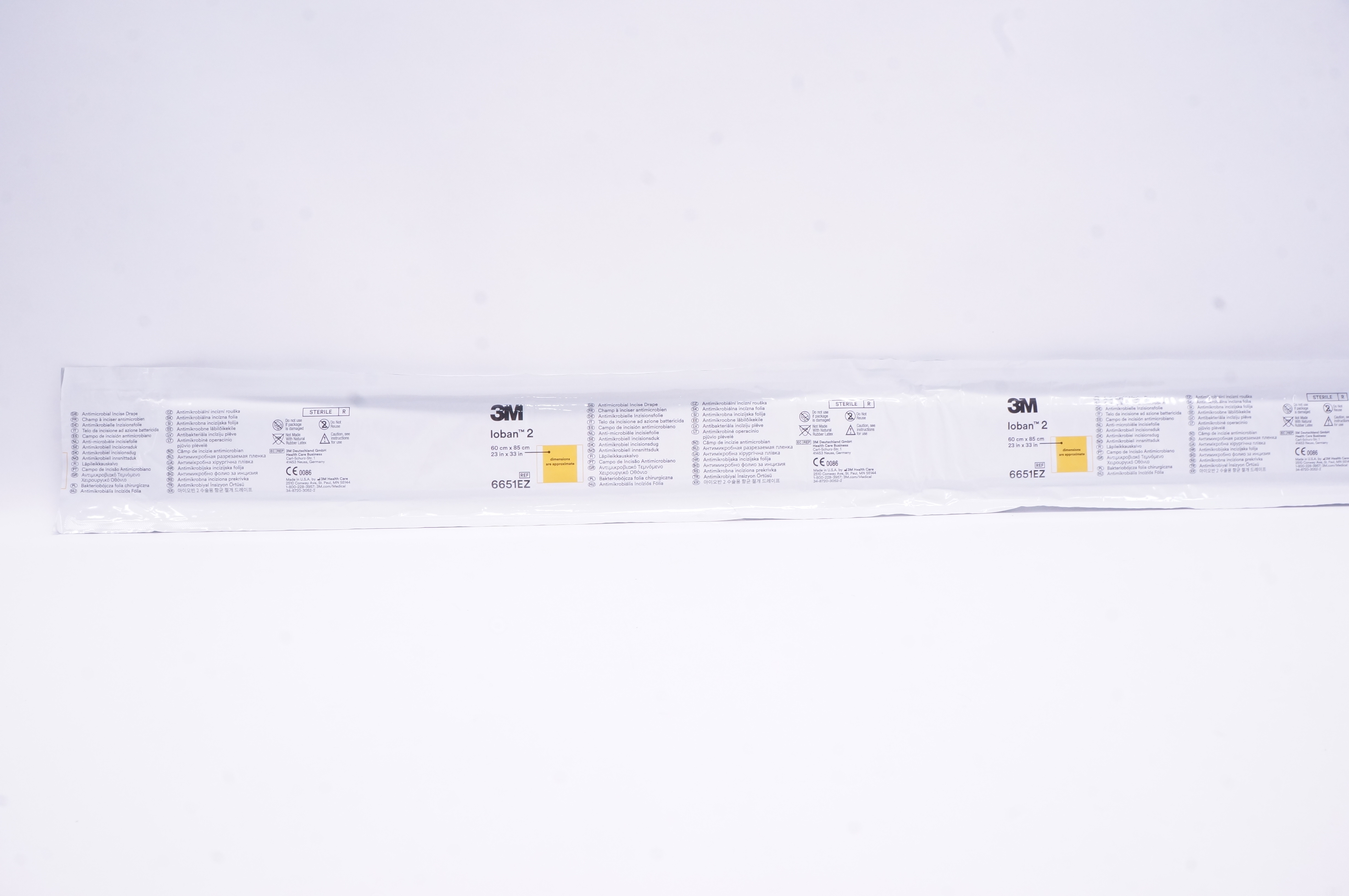 3M 6651EZ Loban 2 Antimicrobial Incise Drape 23inch x 33inch