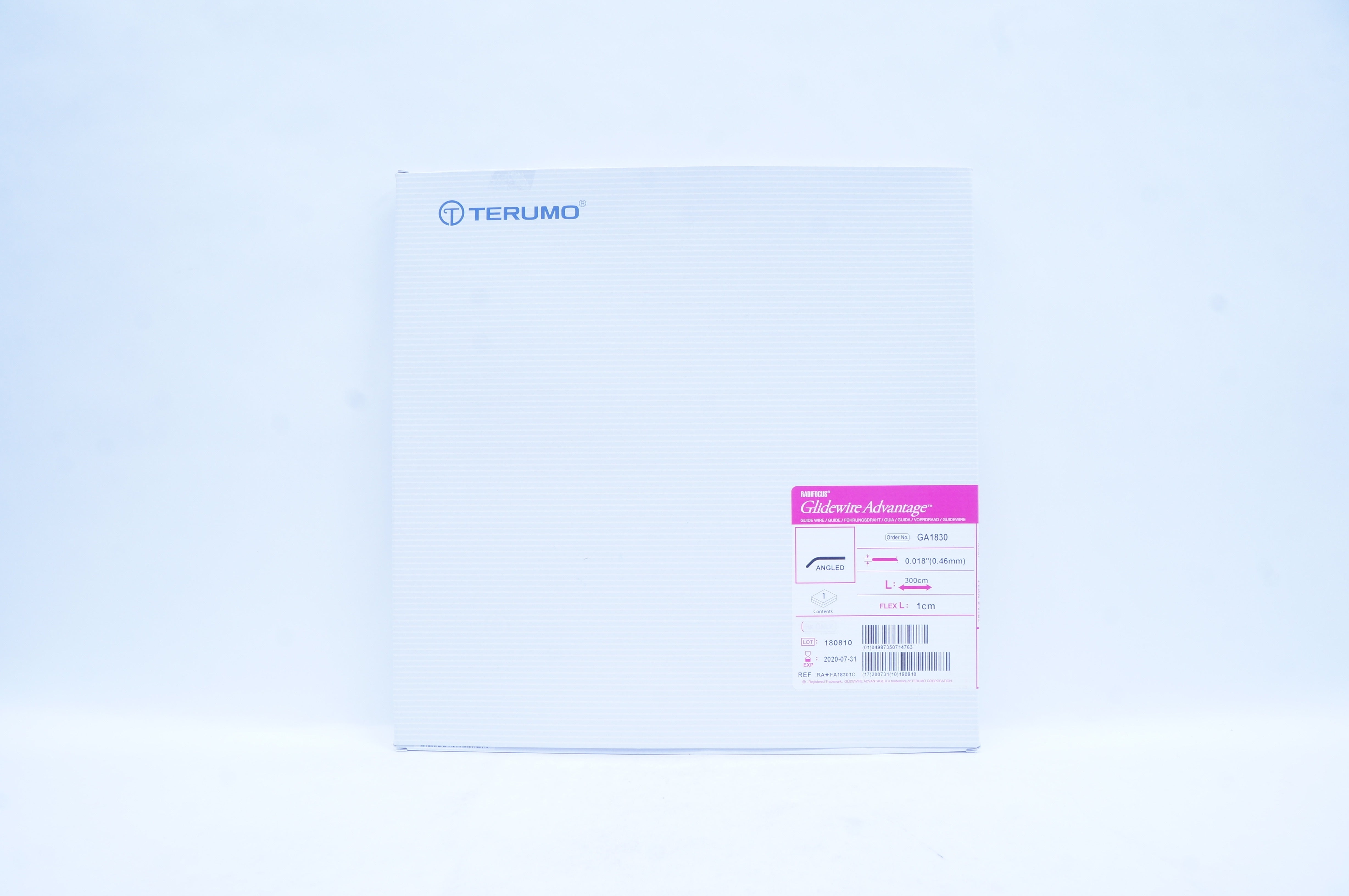 Terumo RA*FA18301C RadiFocus Glidewire Guide Wire Angled 0.018in. x 300cm (x)