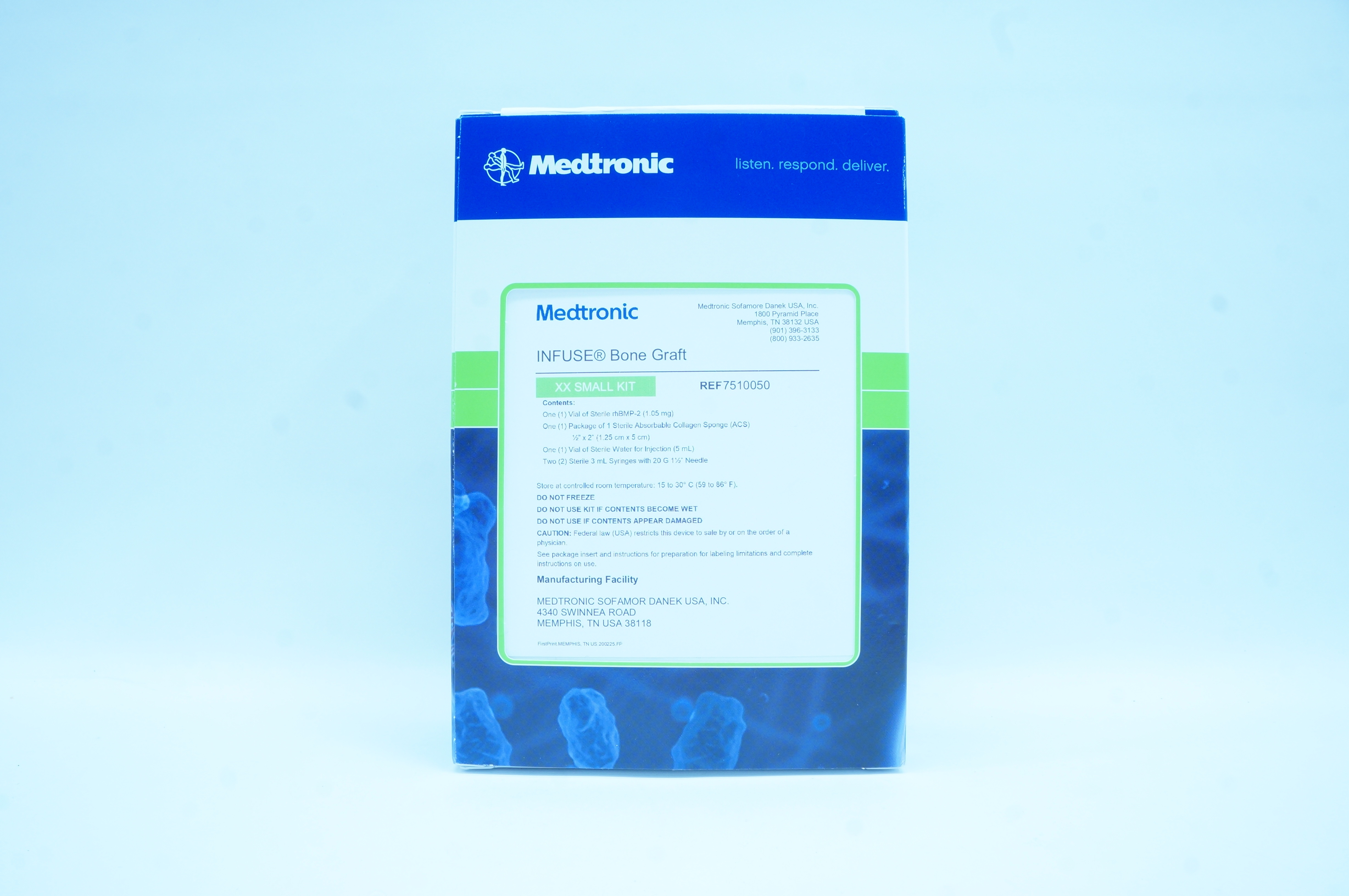 Medtronic 7510050 Infuse Bone Graft rhBMP-2 + ACS XX Small
