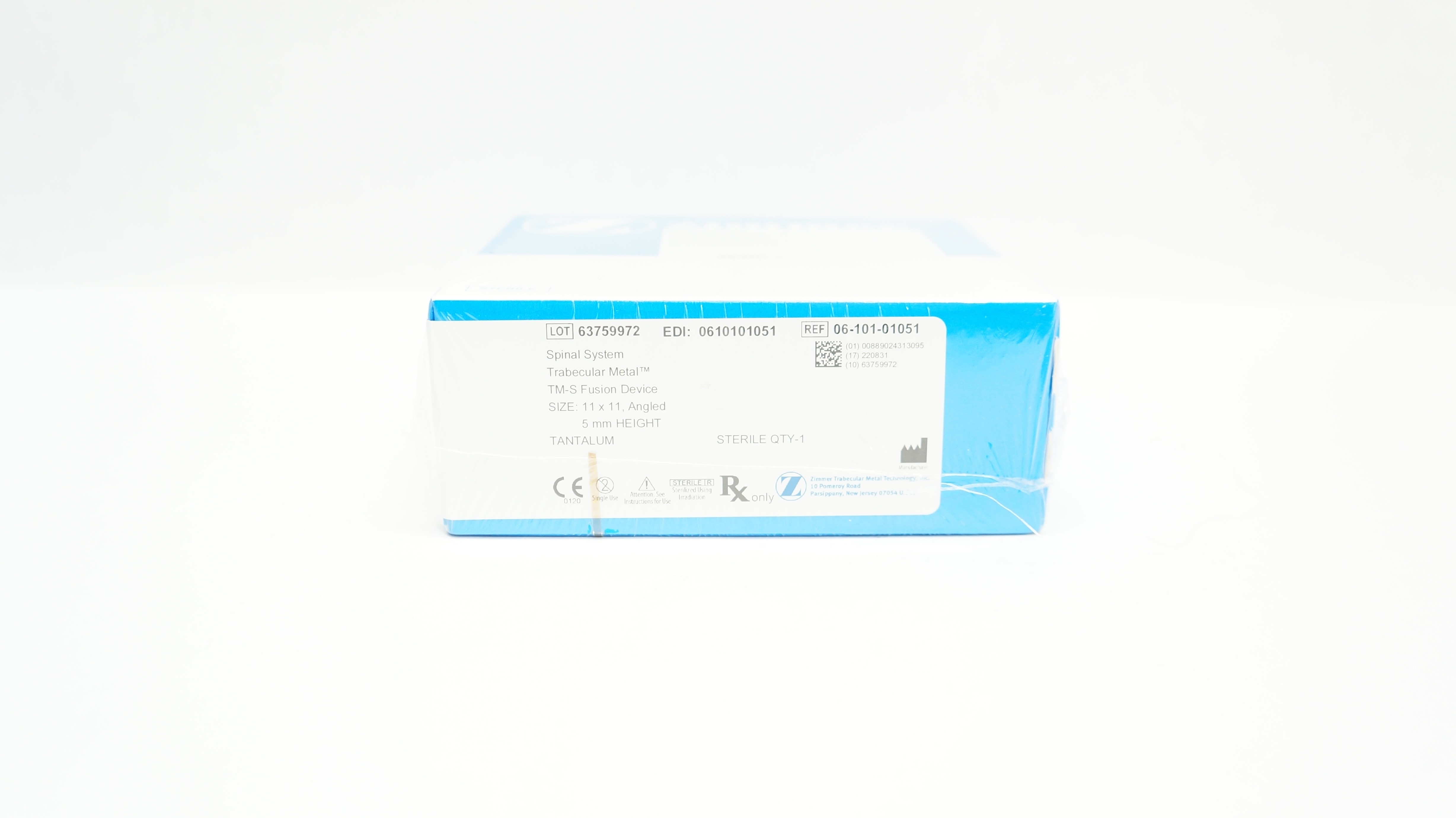 Zimmer 06-101-01051 Spinal System Trabecular Metal TM-S Fusion Device ...