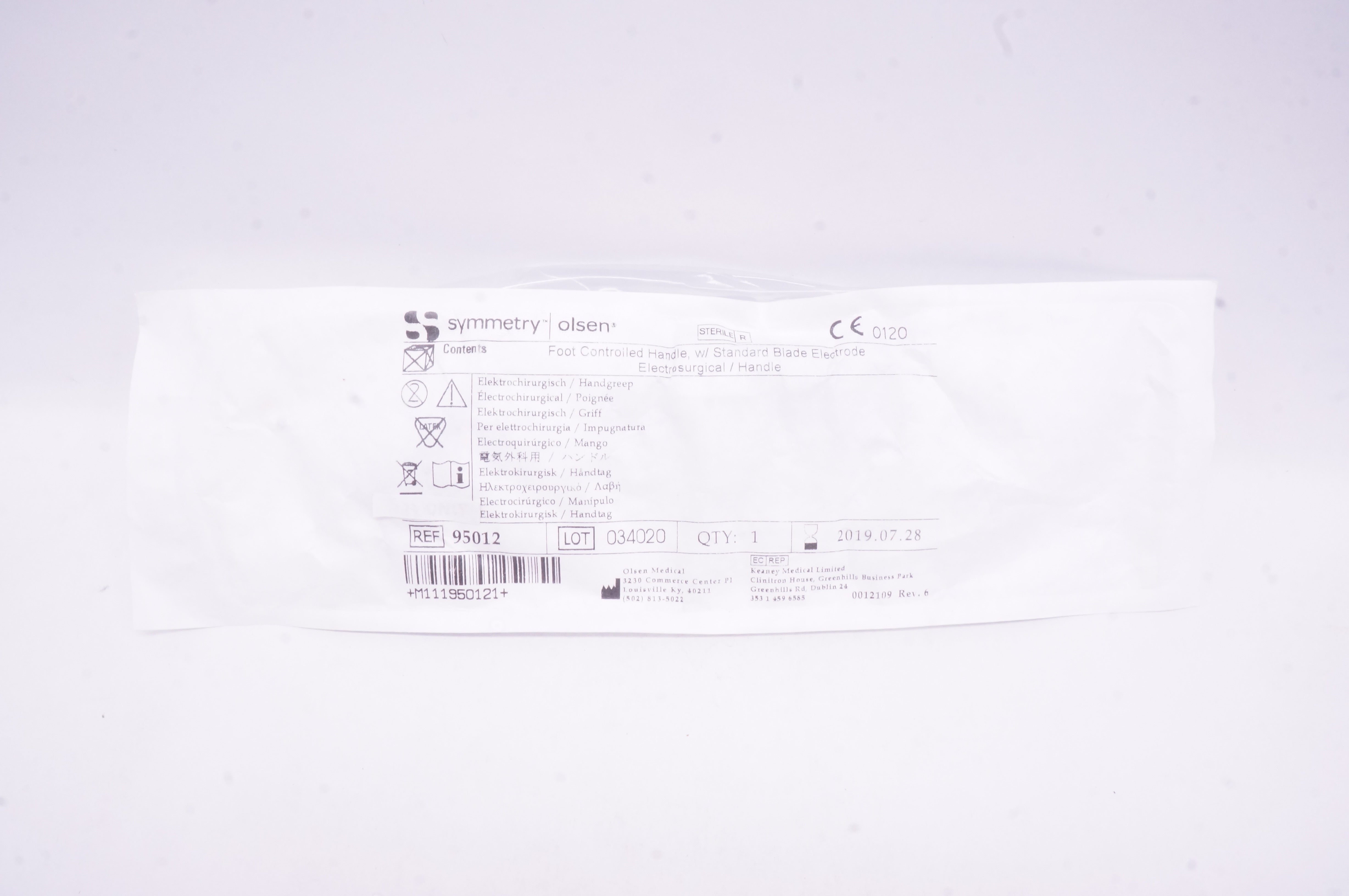 Olsen Medical 95012 Foot Controlled Handle, Electrosurgical/Handle (x)
