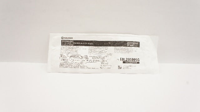 Halyard EBL20100SG Echobright Echogenic Regional Block Needle 20GA x 100mm (x)