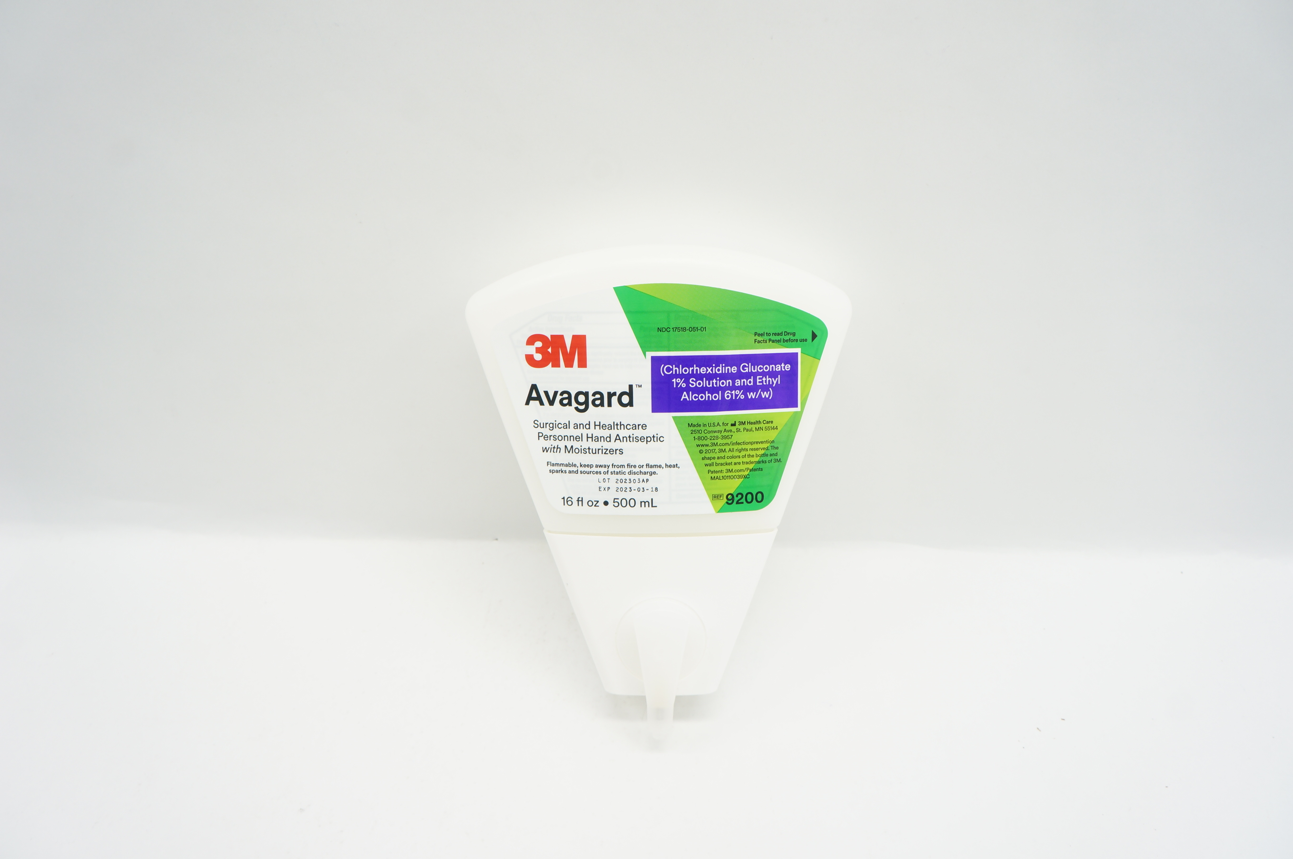 3M 9200 Avangard Surgical Personnel Hand Antiseptic with Moisturizers 16fl oz