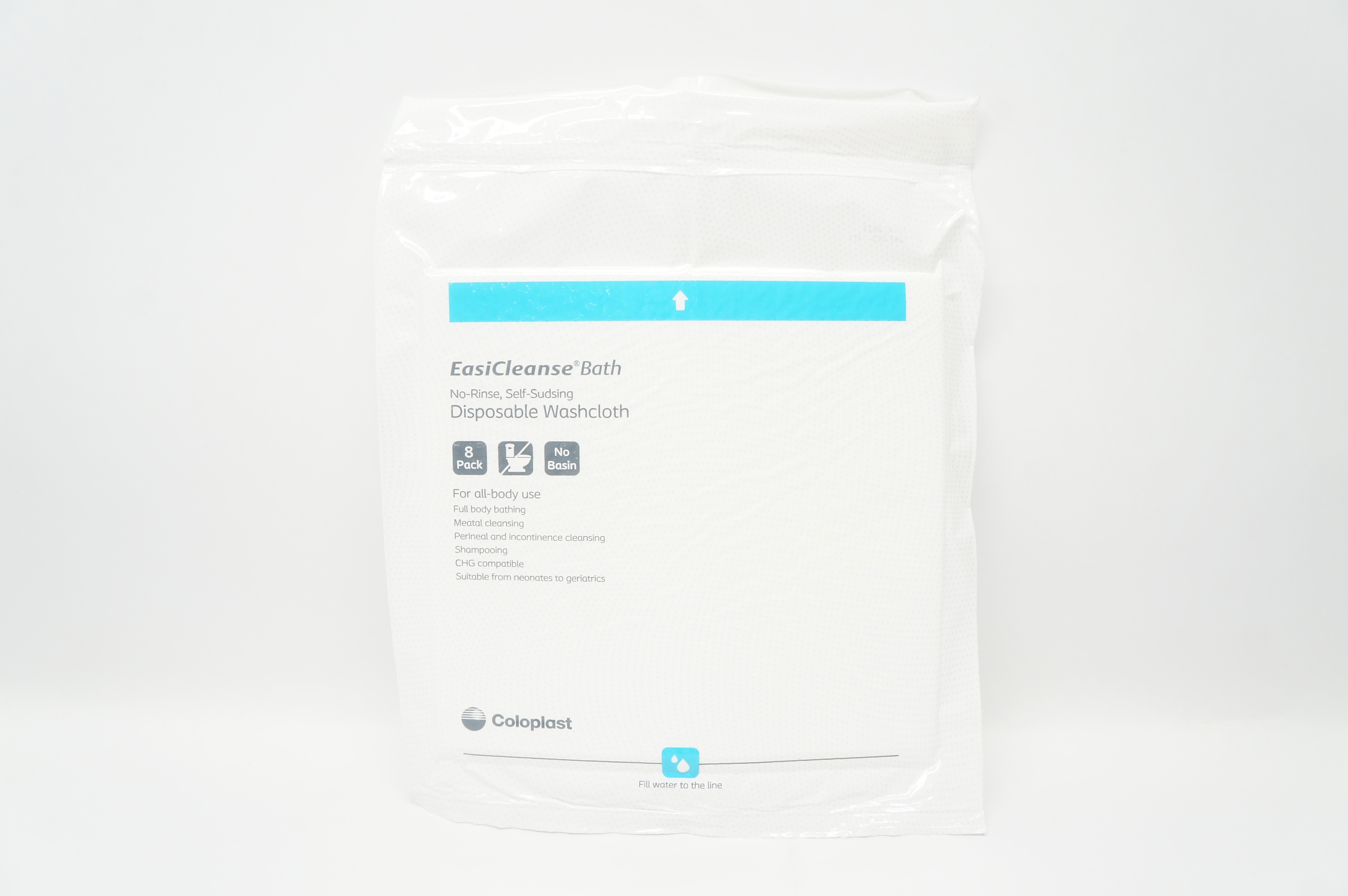 Coloplast 7058 EasiCleanse Bath Disposable Washcloth - Pack of 8