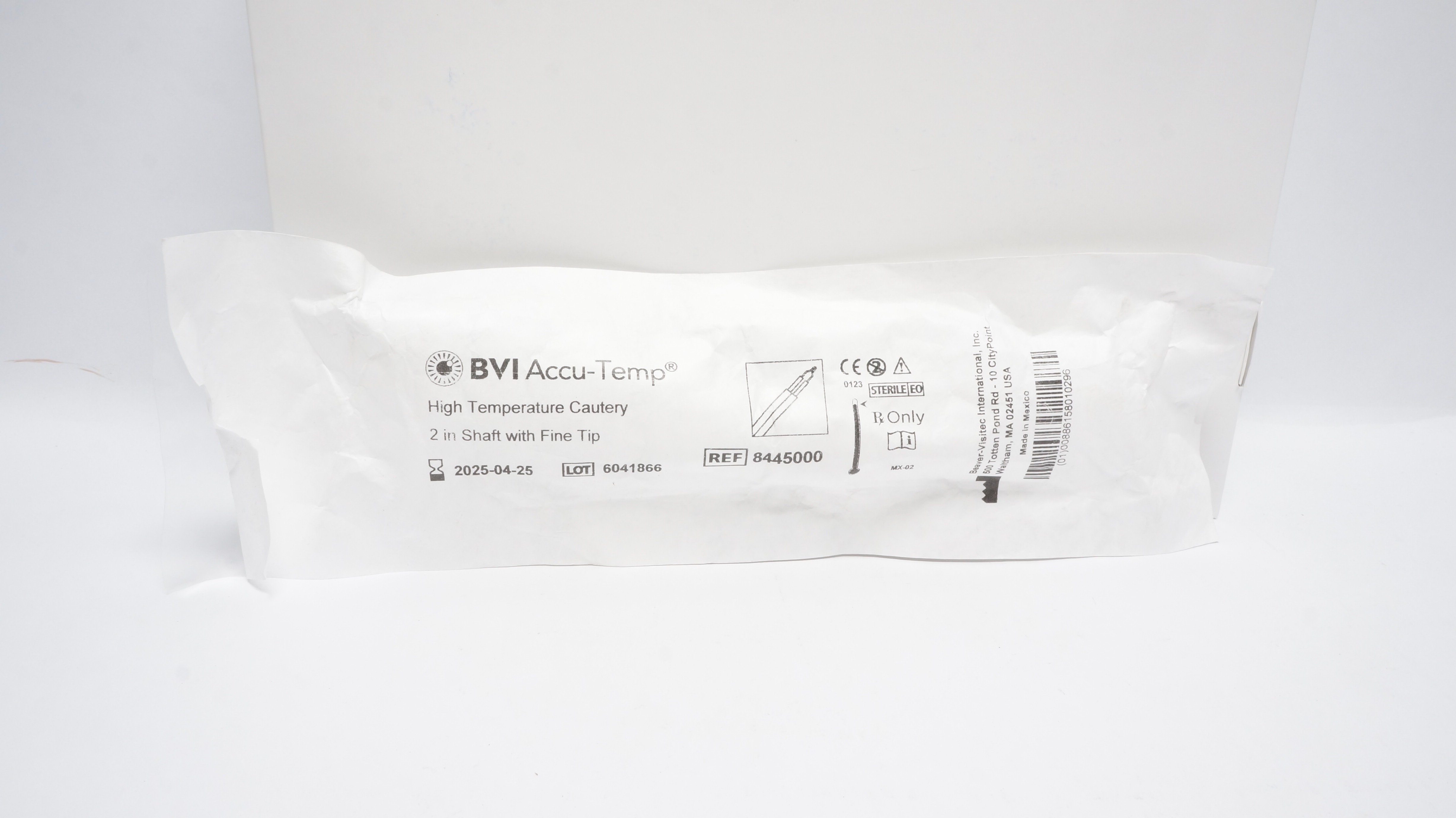 BVI 8445000 Accu-Temp High Temperature Cautery 2in Shaft w/ Fine Tip (x)