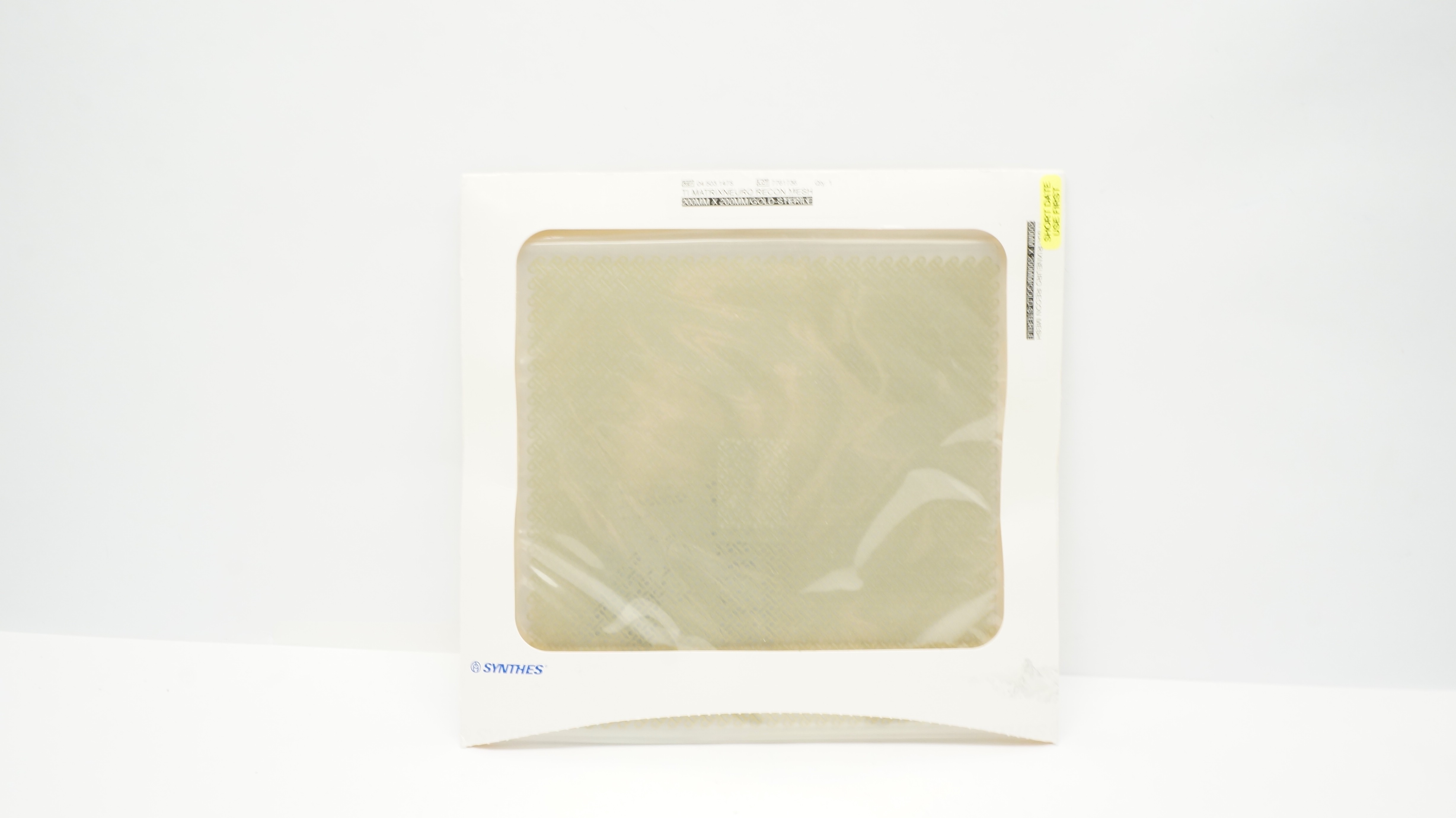 Synthes 04.503.147S TI MAtrixneuro Recon Mesh 200mm x 200mm/Gold-Sterile (x)