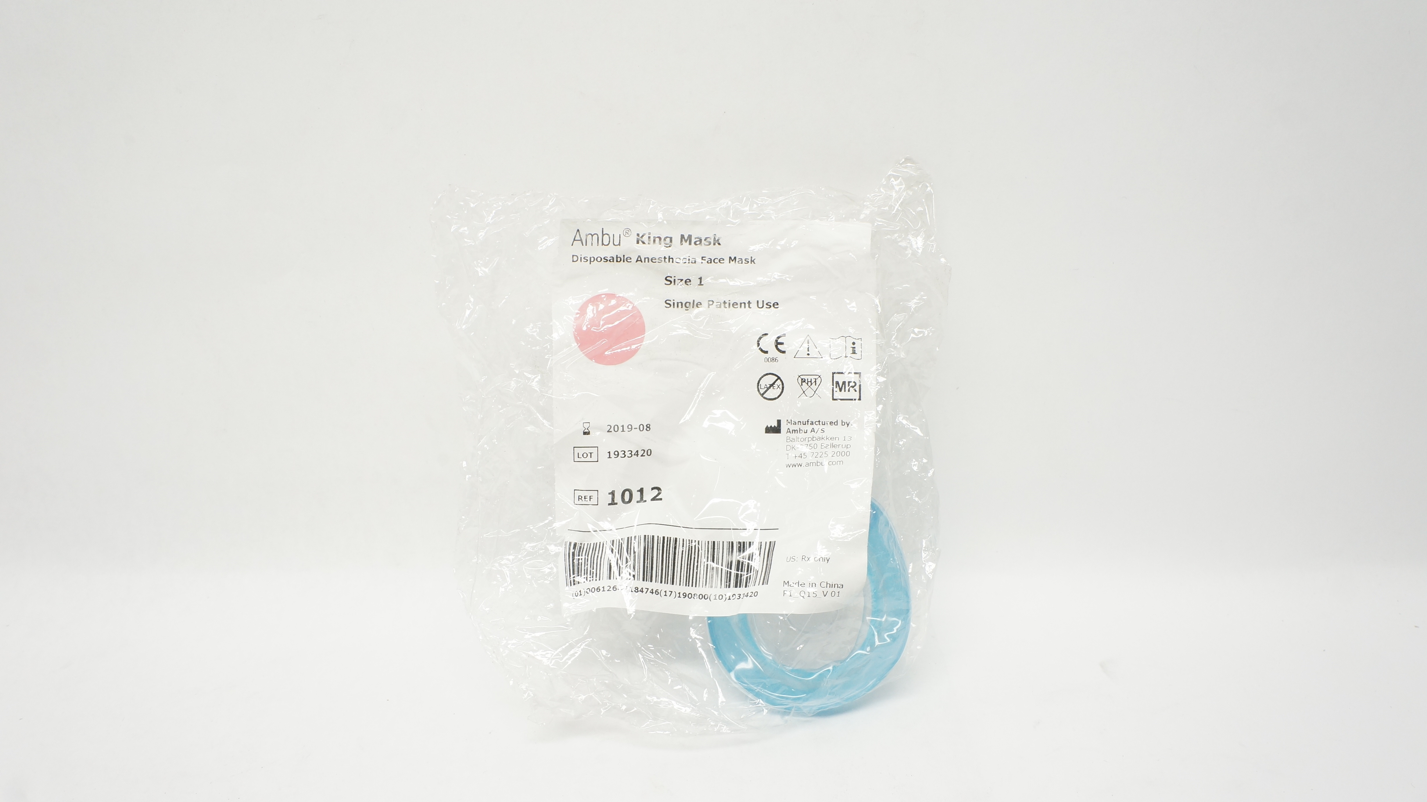 AMBU 1012 King Disposable Anesthesia Face Mask Size 1 (x)