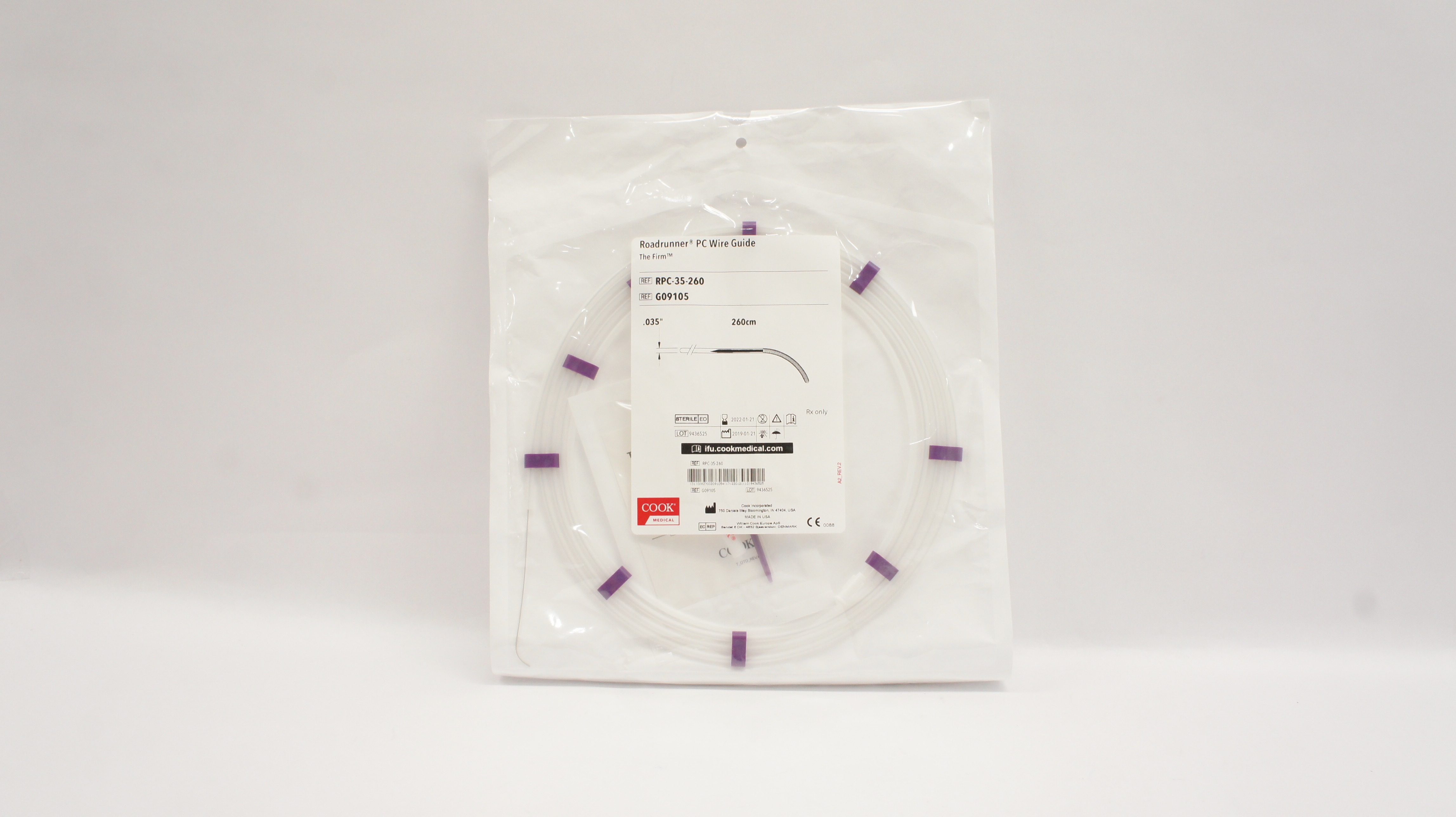 Cook Medical G09105 Roadrunner PC Wire Guide The Firm (x)