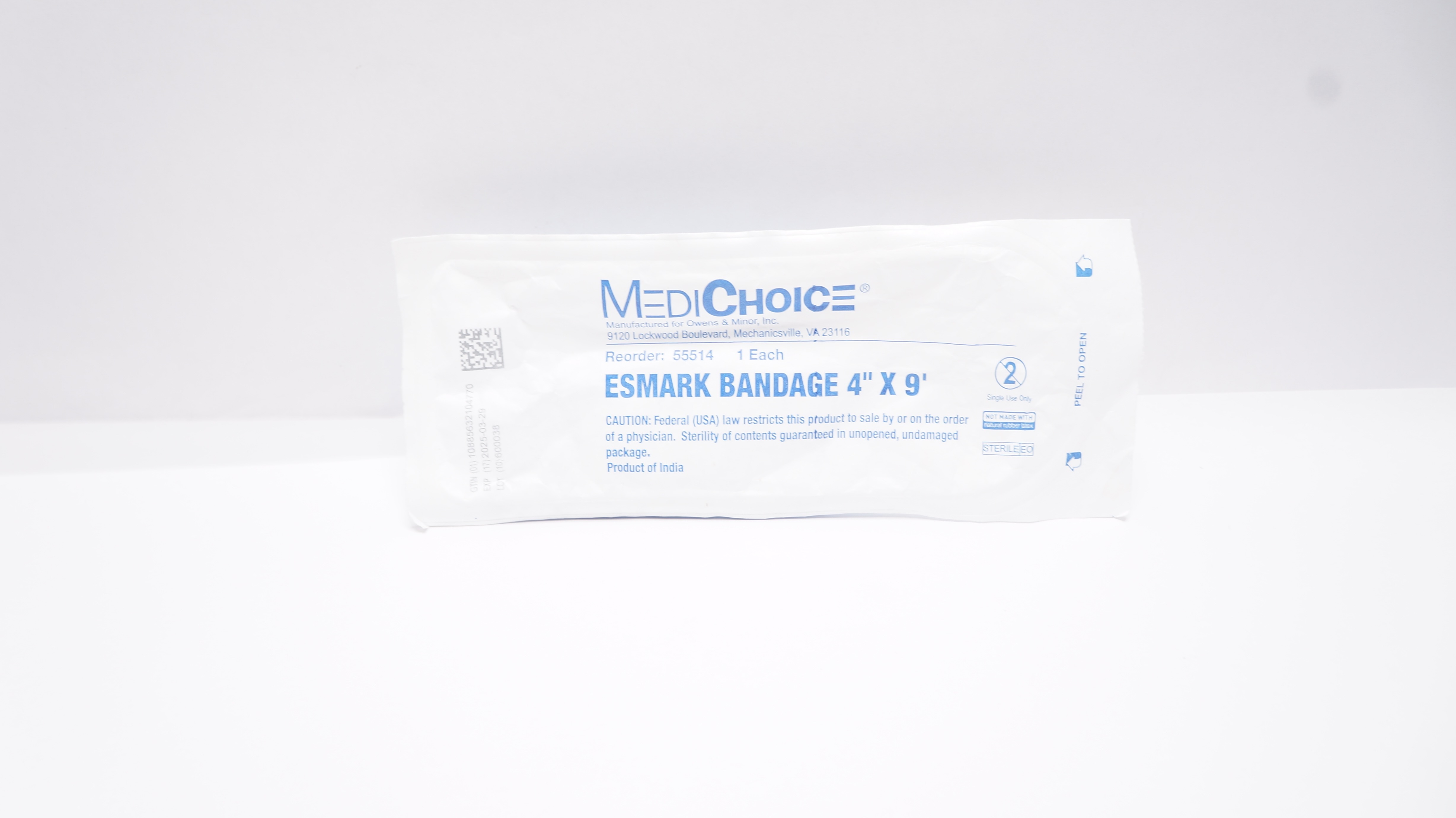 MediChoice 55514 Esmark Bandage 4inch x 9ft.