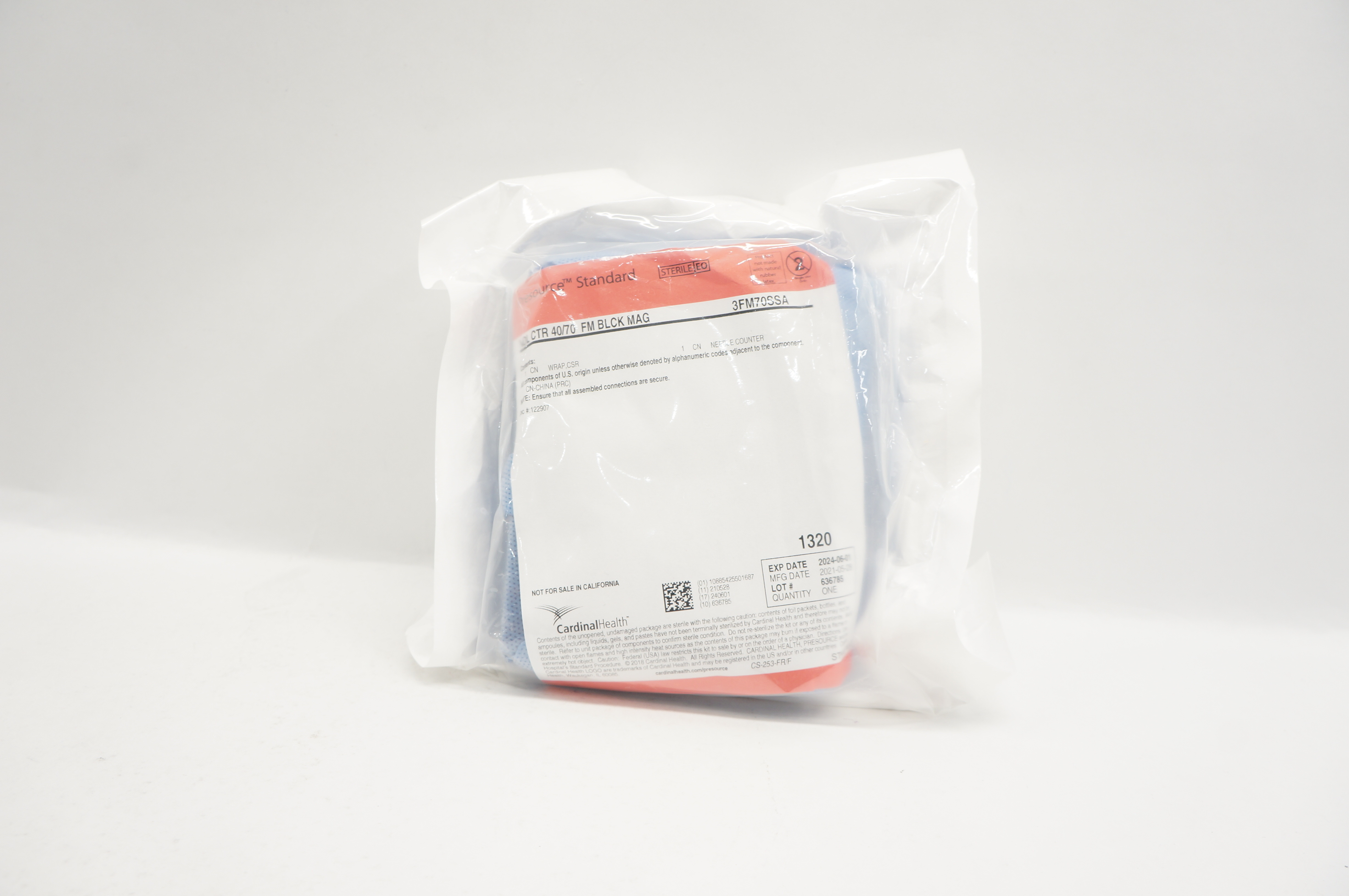 Cardinal Health 3FM70SSA Presourse Standard NDL CTR 40/70 FM BLCK MAG
