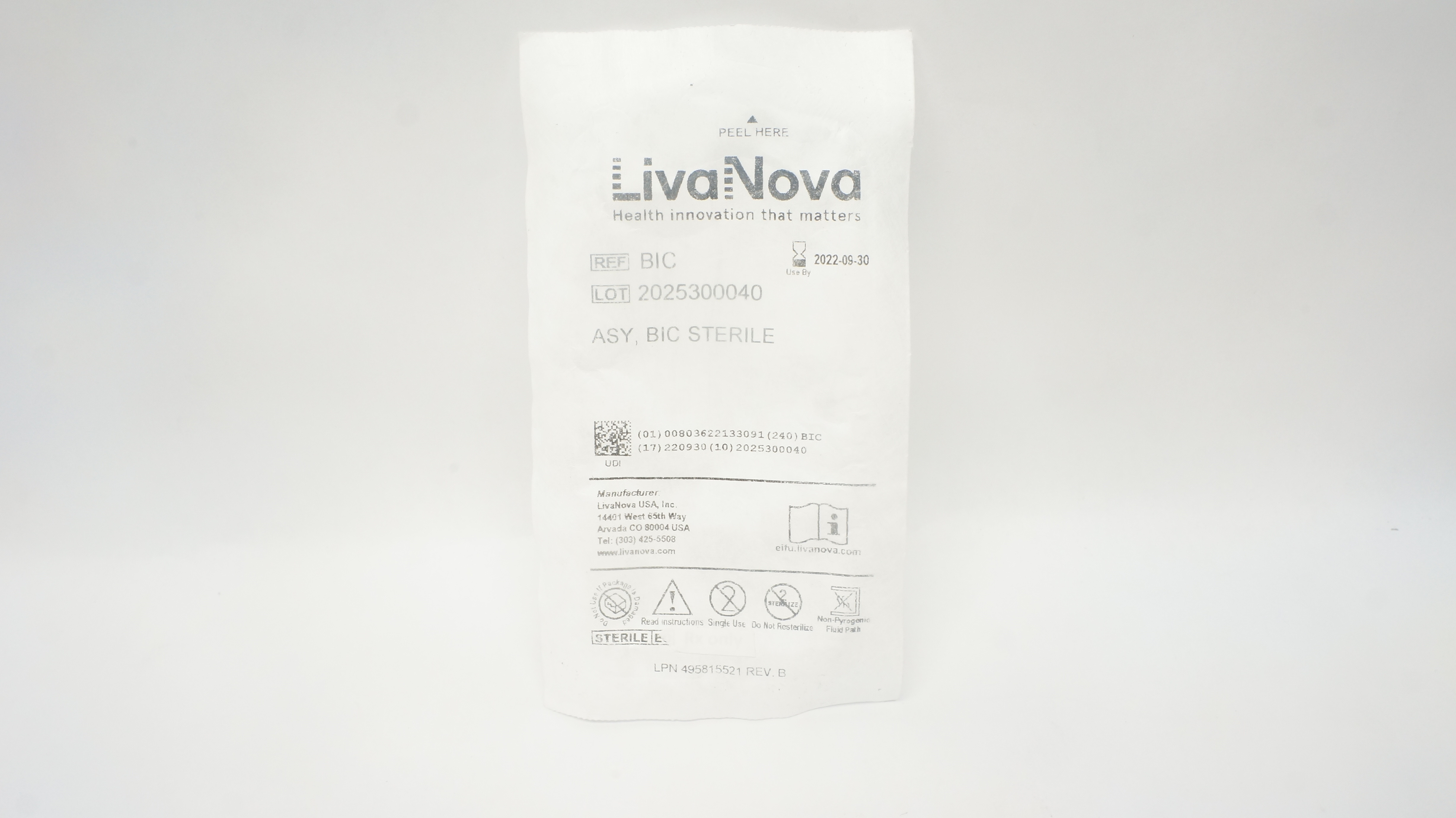 LivaNova BIC Asy, Bic Sterile (x)