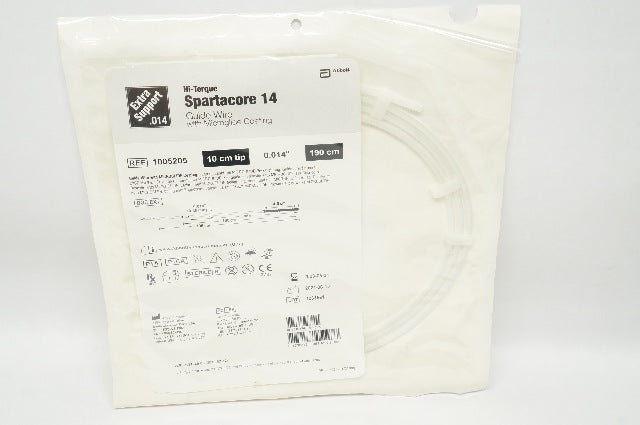 Abbott 1005205 Hi-Torque Spartacore 14 Guide Wire 0.014inch x 10cm x 190cm