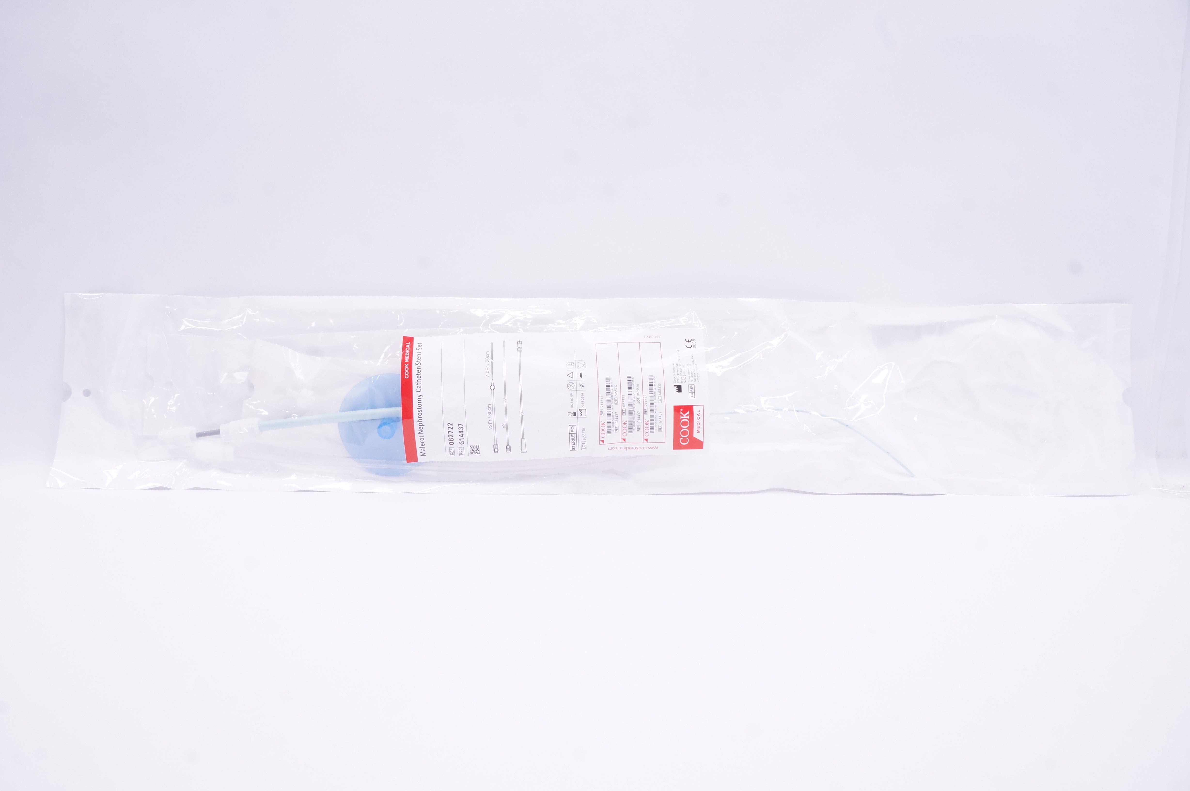 Cook Medical G14437 Malecot Nephrostomy Catheter/Stent Set 7.0Fr/20cm (x)