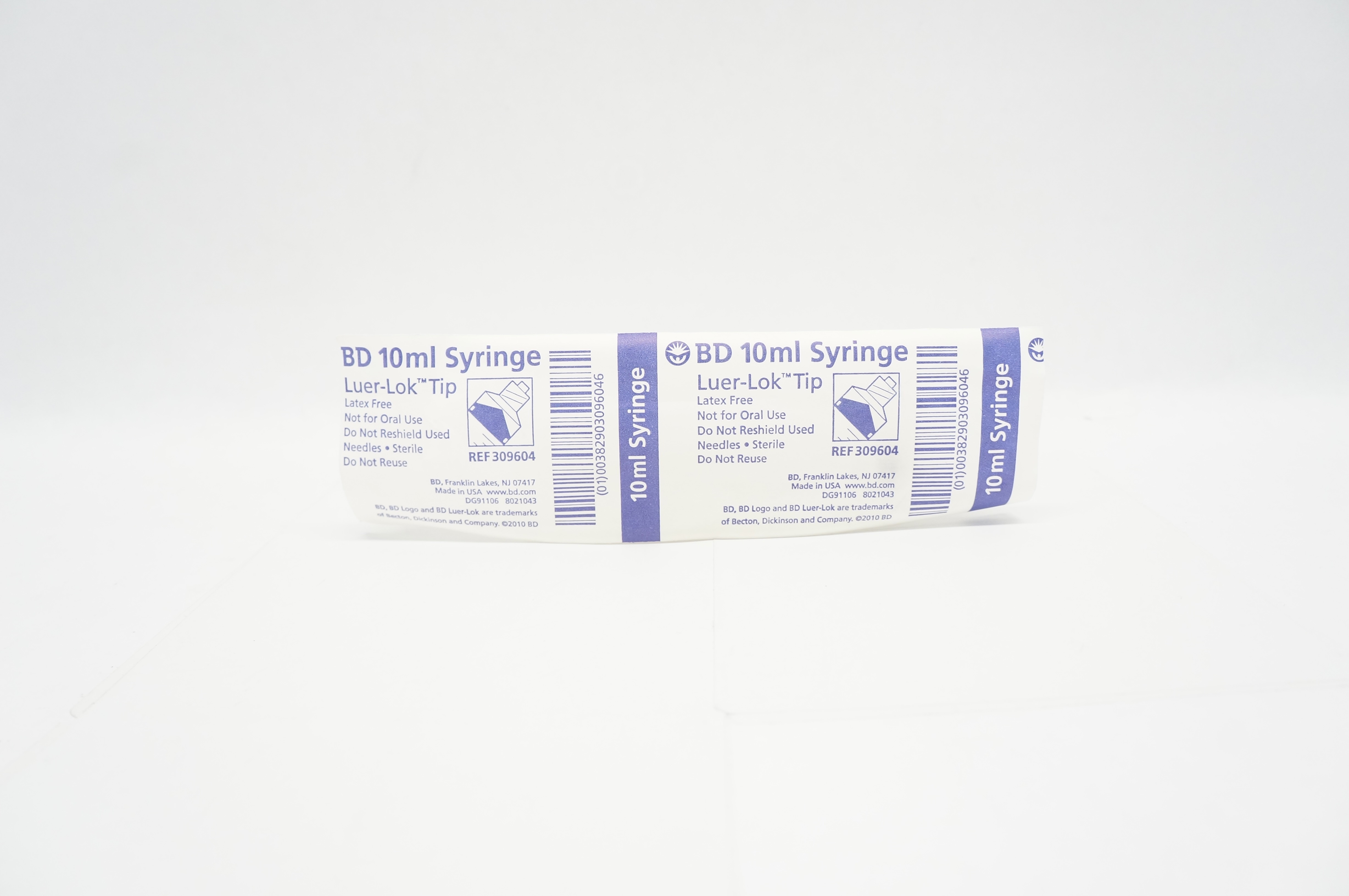 BD 309604 10mL Syringe Luer-Lok Tip