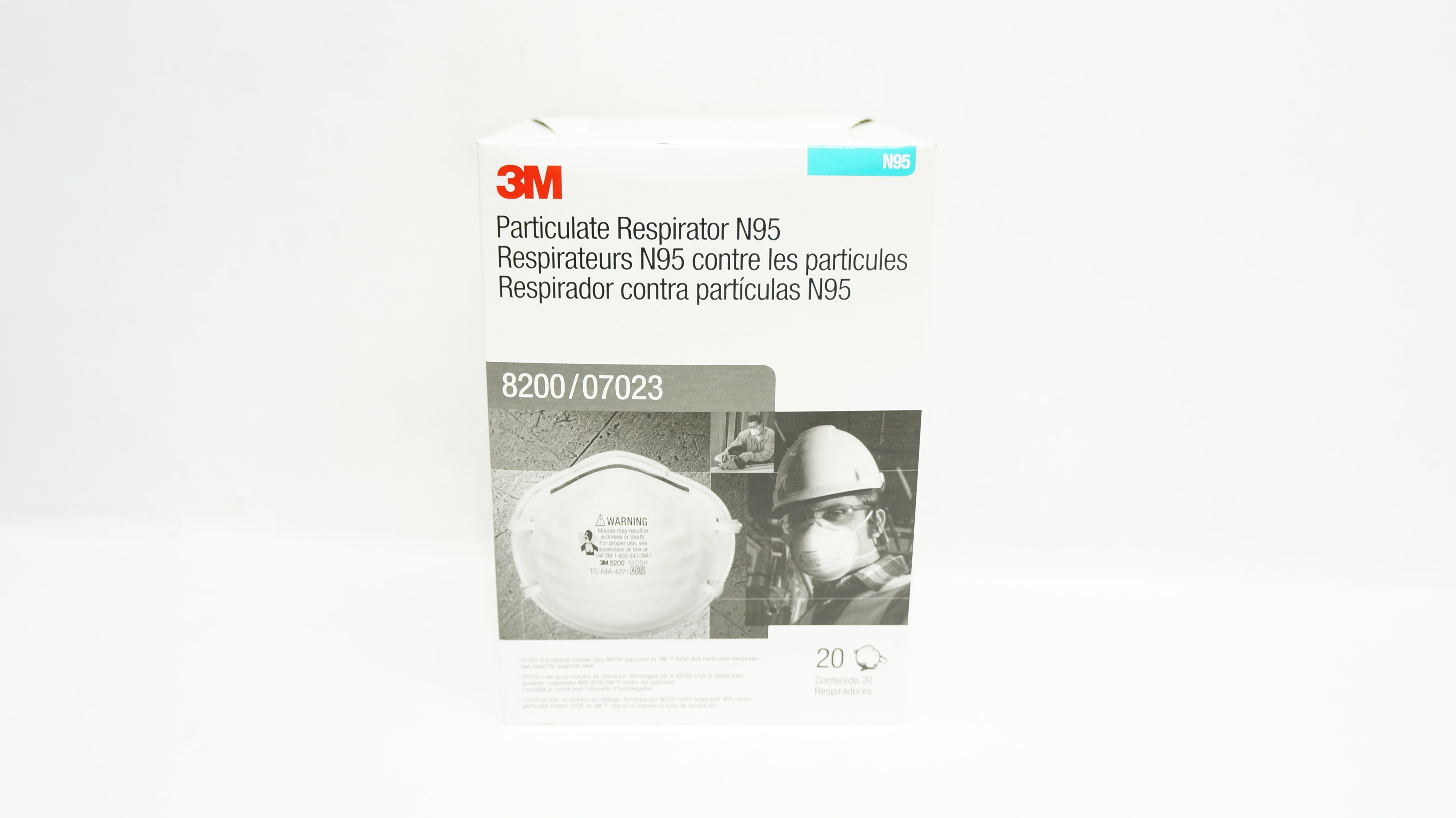 3M 8200/07023 Particulate Respirator N95 - Box of 20
