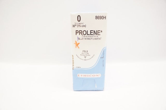 Ethicon 8690H Prolene 0 FSLX 36mm 3.8c Reverse Cutting 30In - Pack of 36 (x)