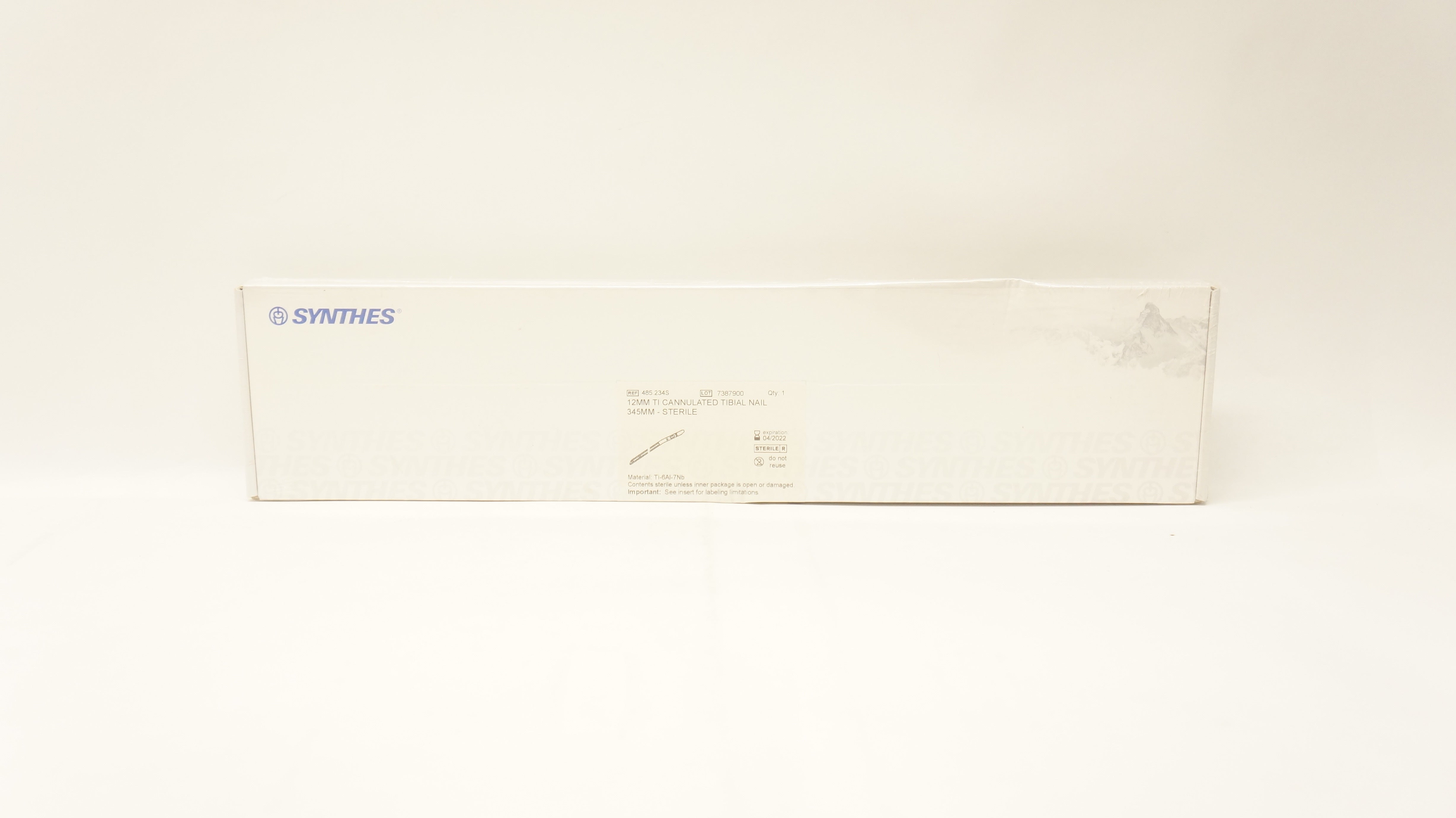 Synthes 485.234S 12mm Ti Cannulated Tibial Nail 345mm