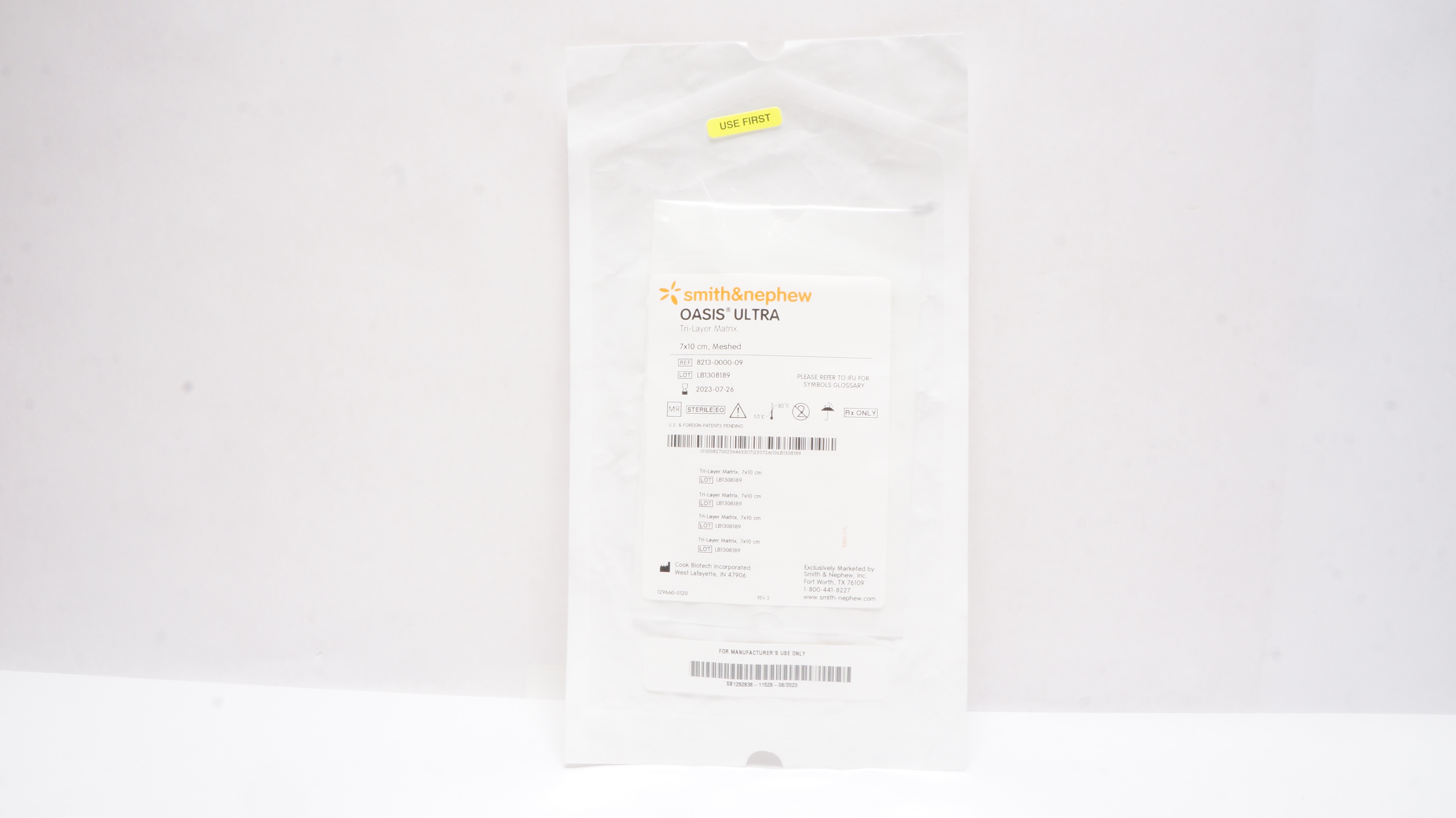 Smith&Nephew 8213-0000-09 Oasis Ultra Tri-Layer Matrix 7x10cm Meshed (x)