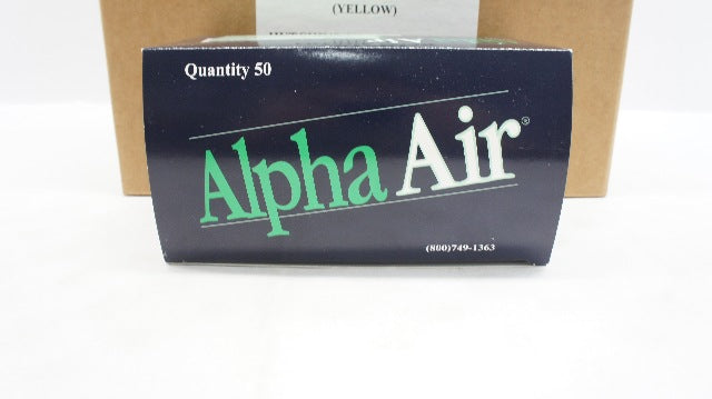 AlphaProTech YL5005  Alpha Air Facemask w/Earloops, Yellow - Case of 300