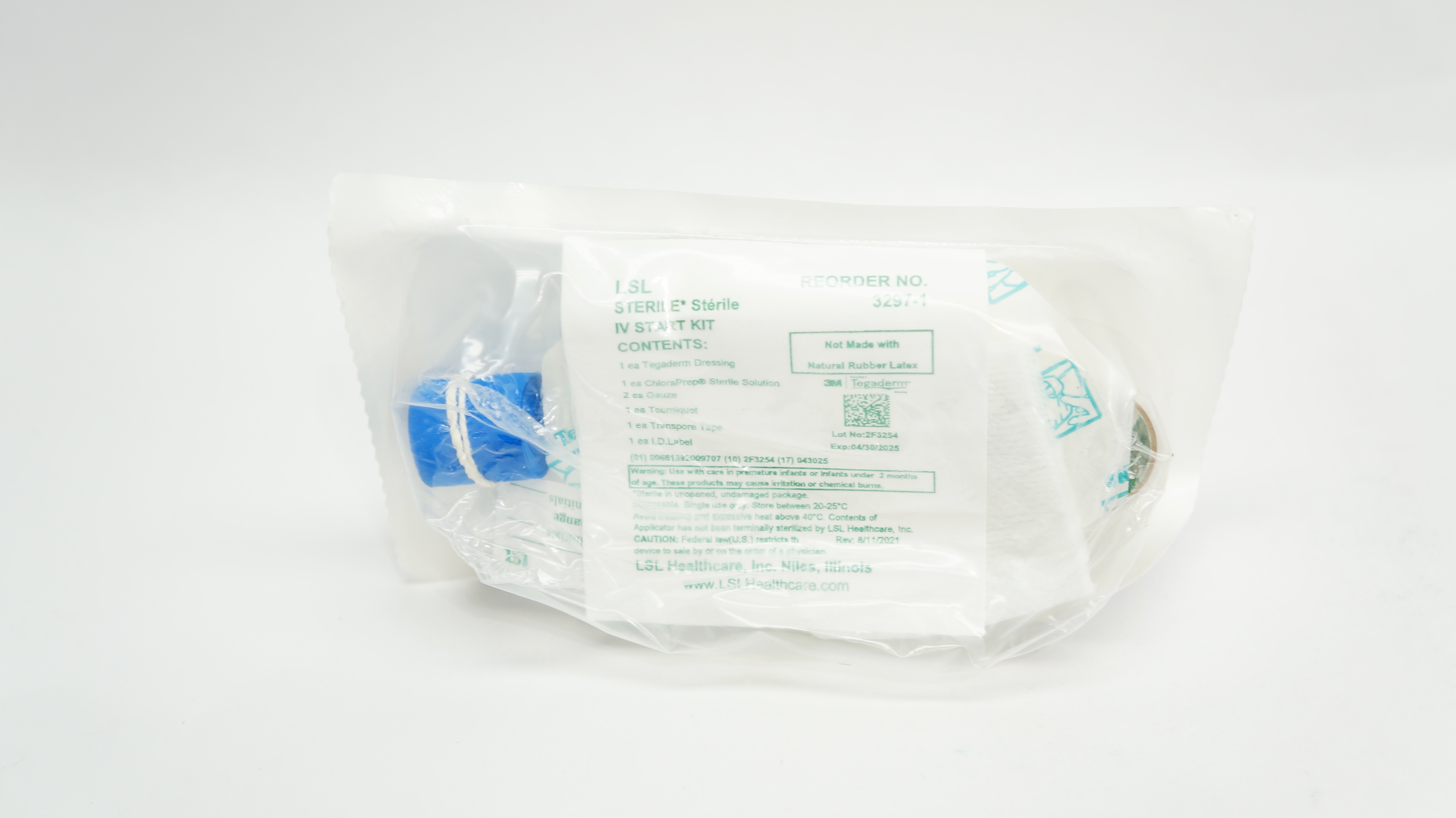 LSL Healthcare 3297-1 3M Tegaderm Sterile IV Start Kit