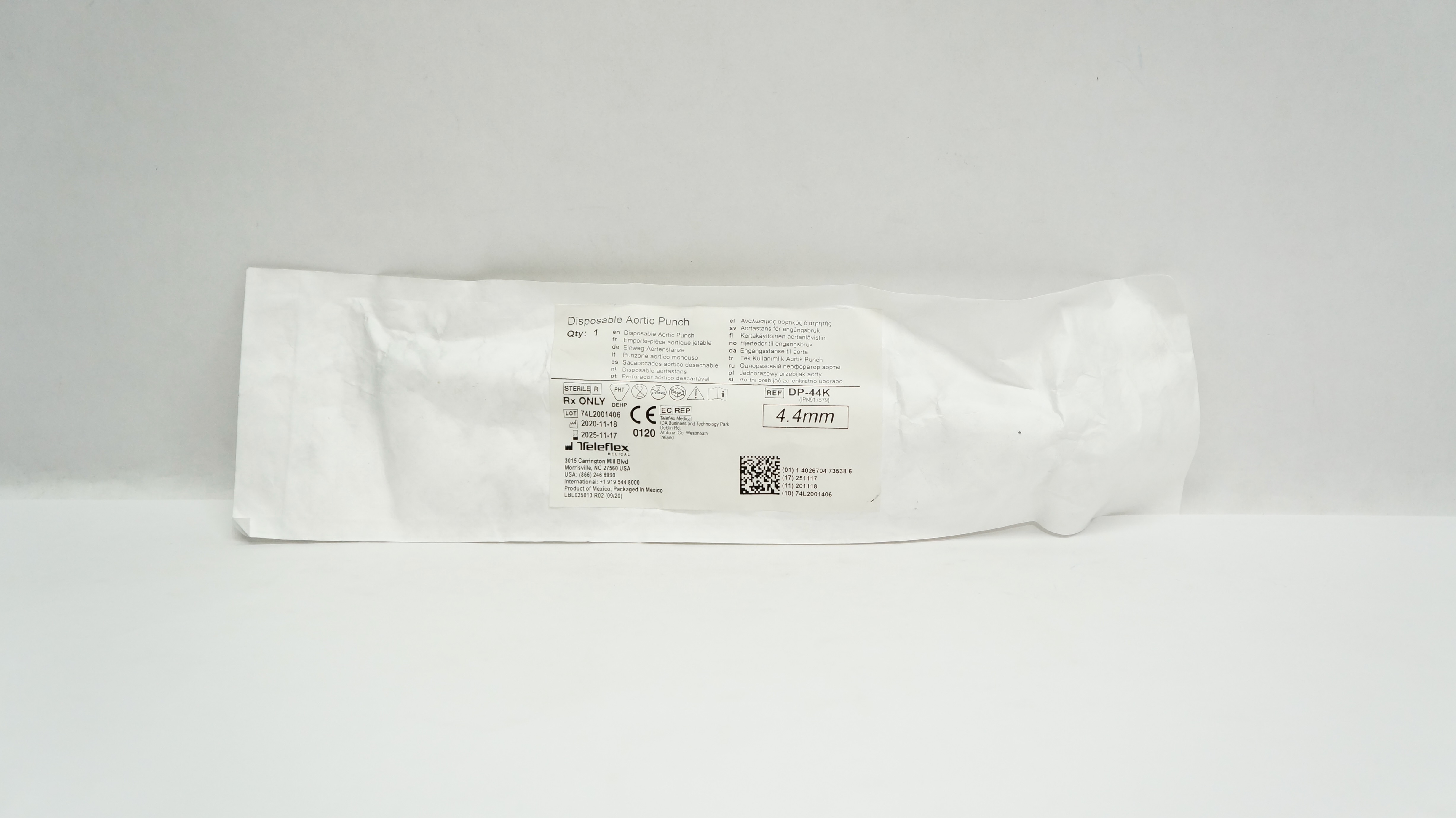Teleflex DP-44K Disposable Aortic Punch 4.4mm