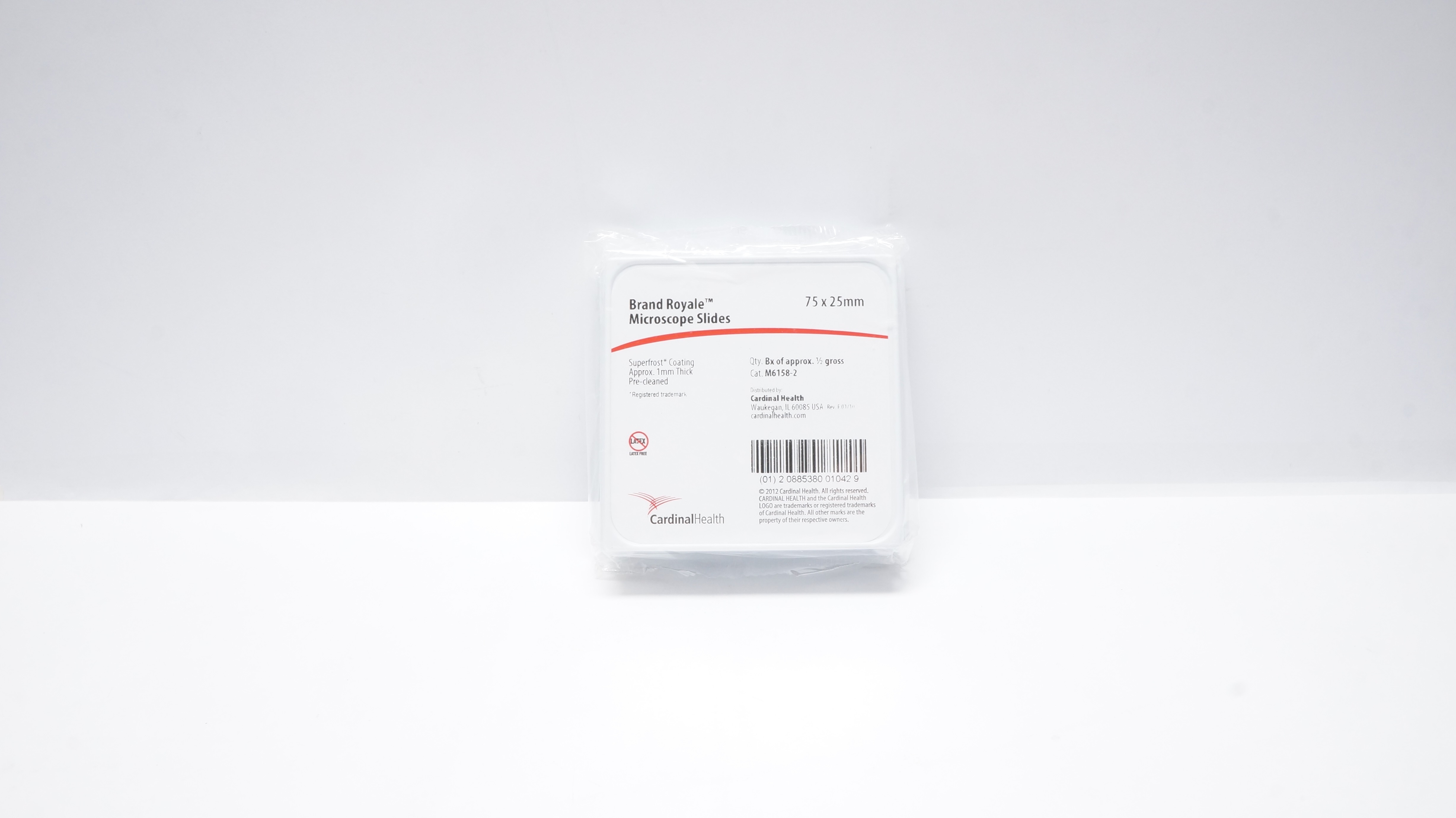 Cardinal Health M6158-2 Brand Royale Microscope Slides 75 x 25mm