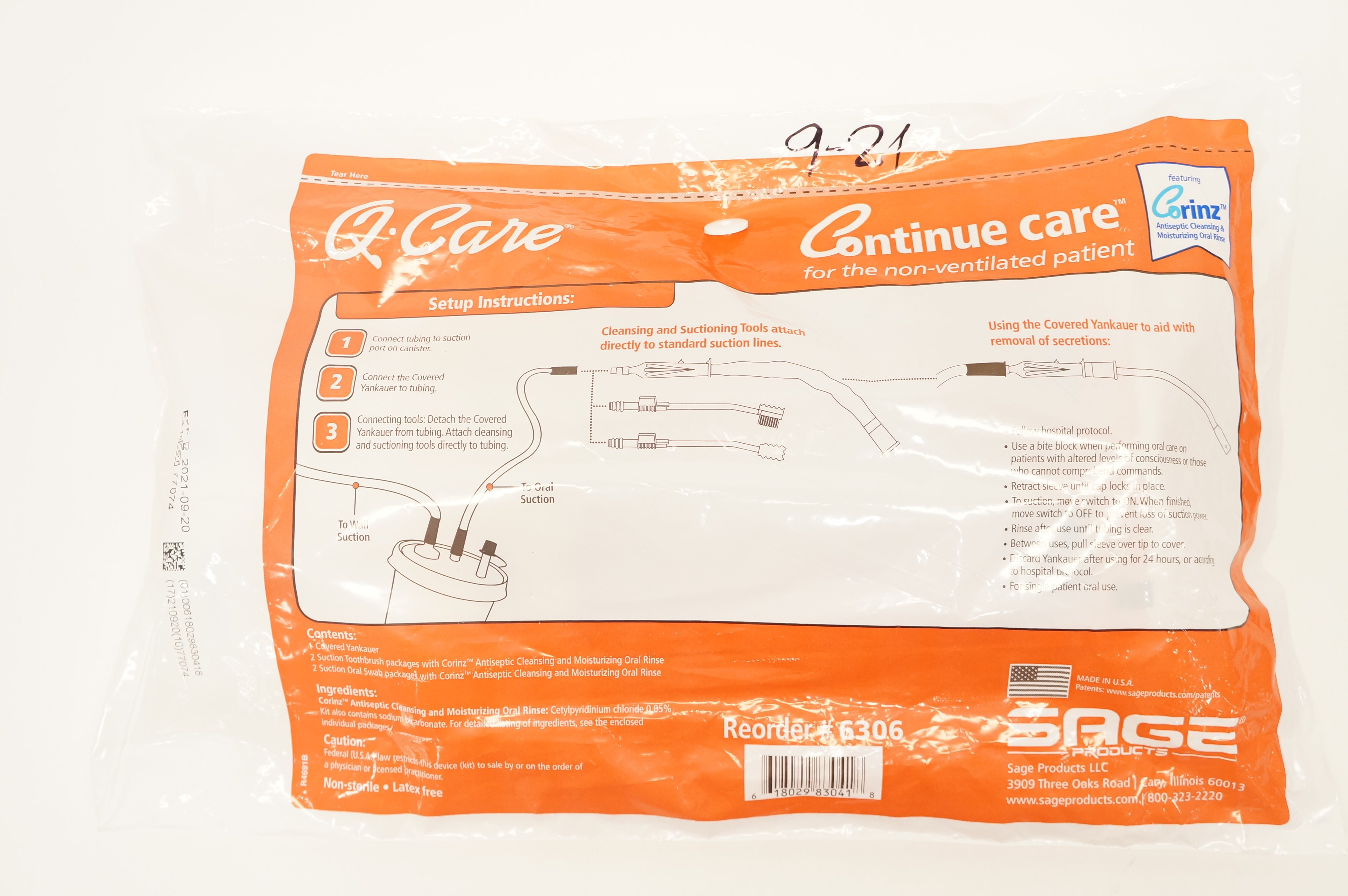 Sage 6306 Q.Care Continue Care for the Non-Ventilated Patient (x)