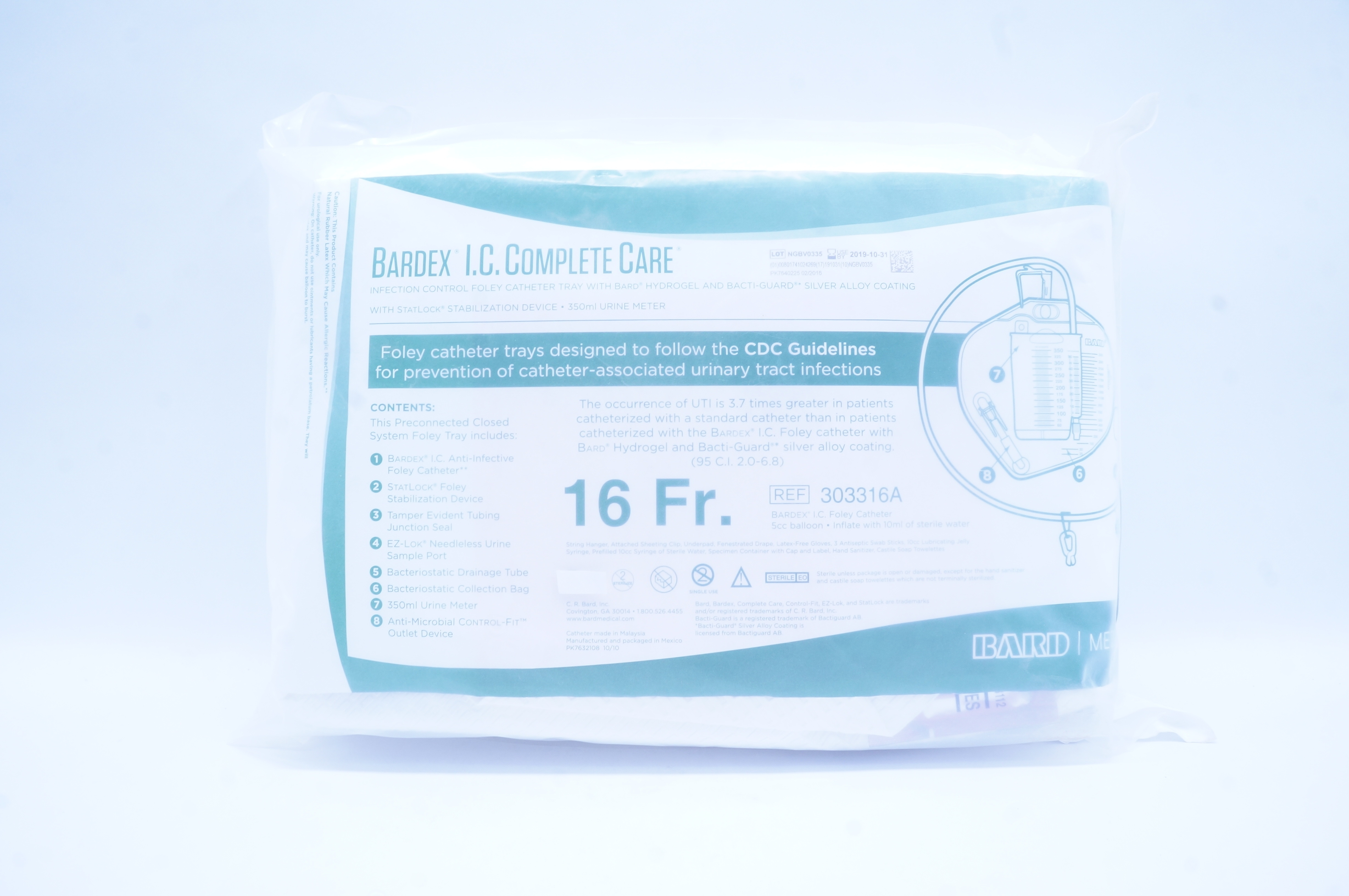 Bard 303316A Bardex I.C. Complete Care 16Fr (x)