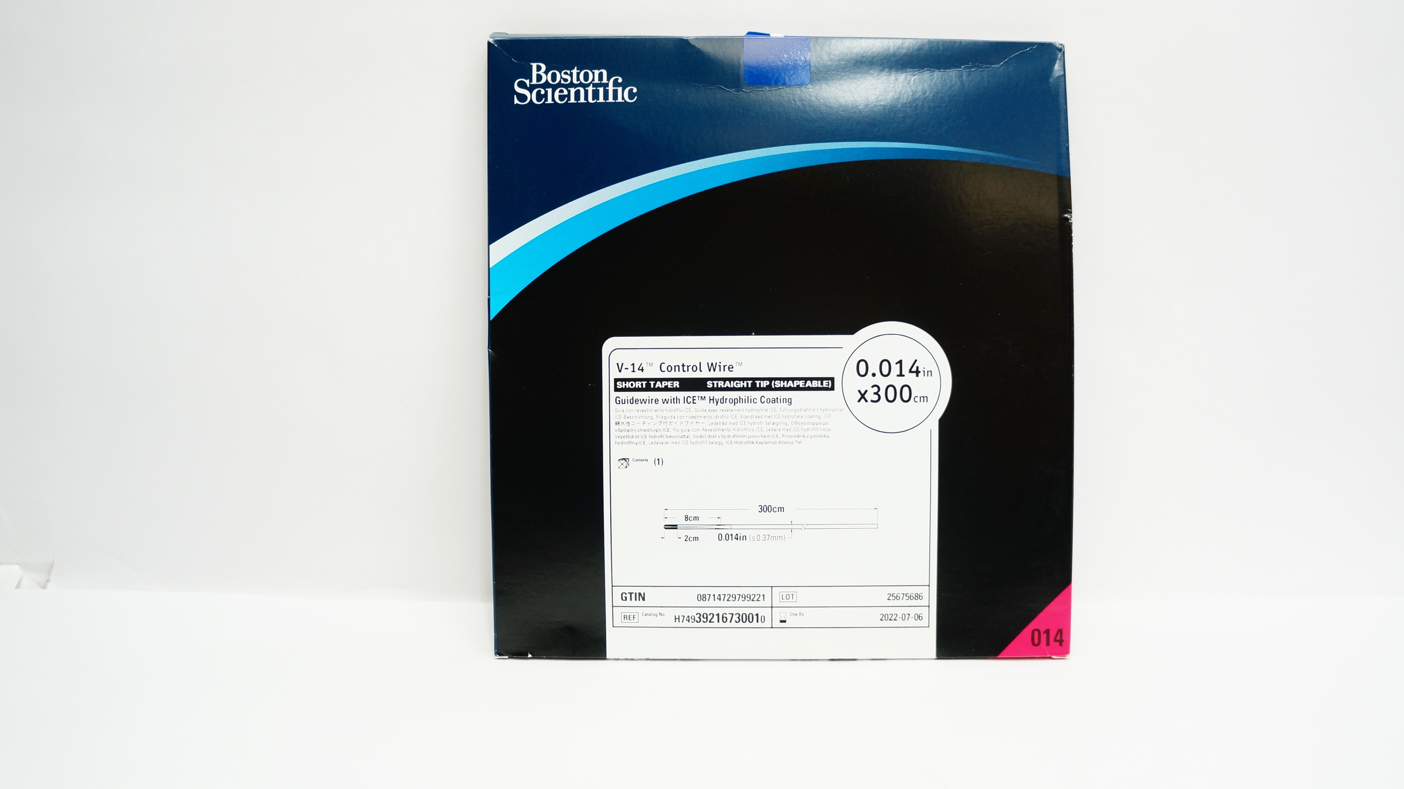 Boston Scientific 3921673001 V-14 Control Wire 0.014inch x 300cm (x)
