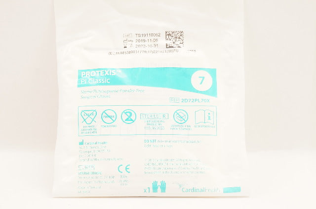 Cardinal Health 2D72PL70X Protexis PI Classic Surgical Gloves, Size 7