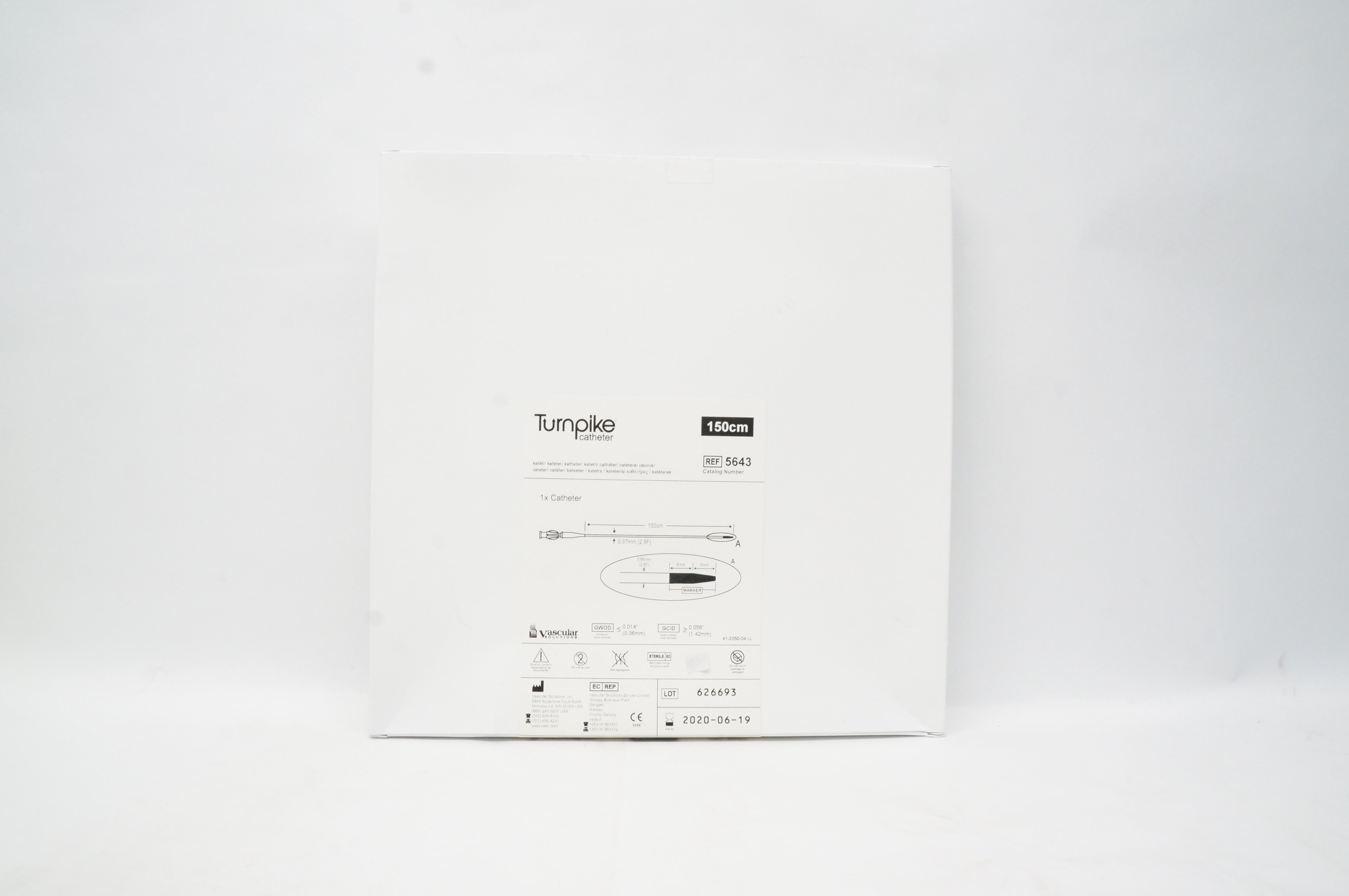 Vascular Solutions 5643 Turnpike Cath. 150cm x 0.97mm (x)