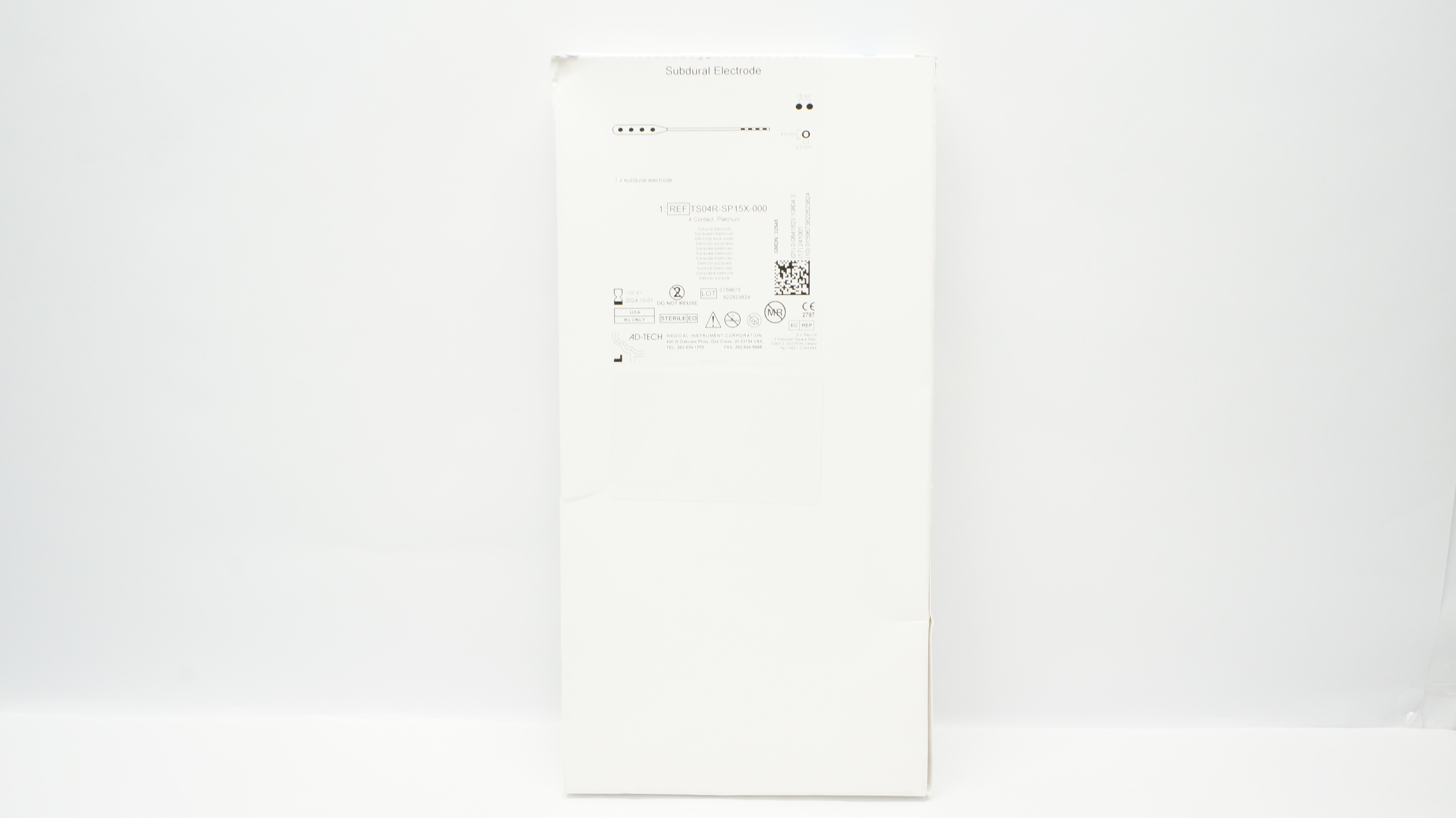 AD-TECH TS04R-SP15X-000 Subdural Electrode, 4 Contact Platinum (x)