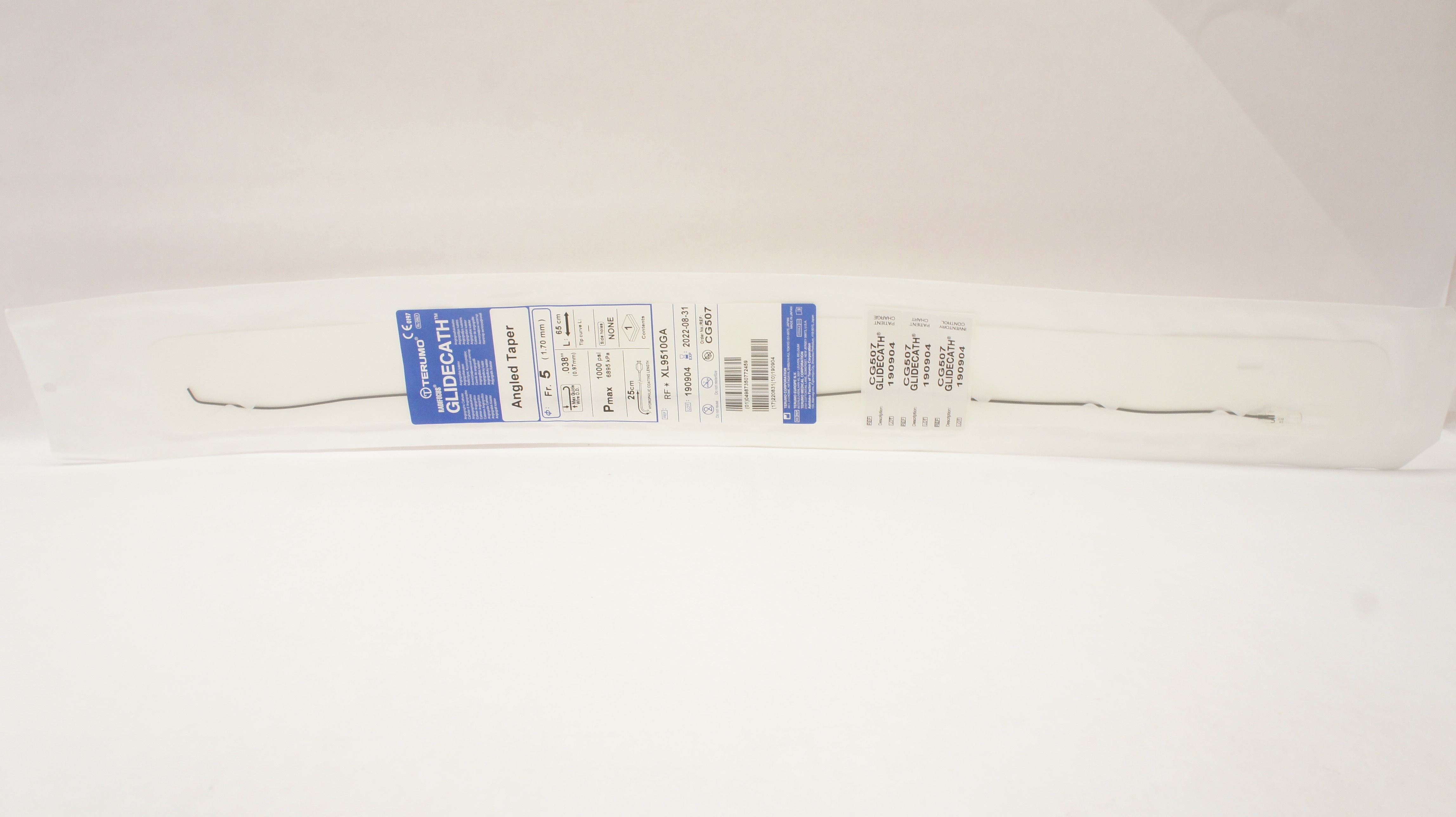 Terumo XL9510GA GLIDECATH Angled Taper Angiographic Cath 5Fr. (x)