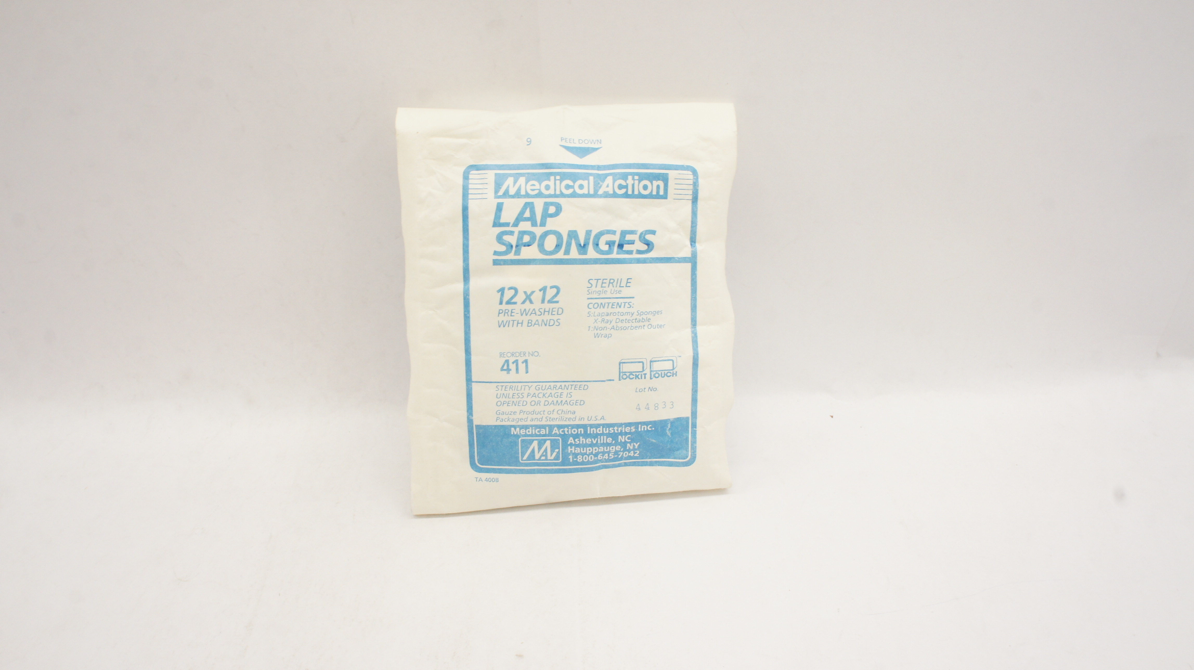 Medical Action 411 Lap Sponges 12 x 12inch