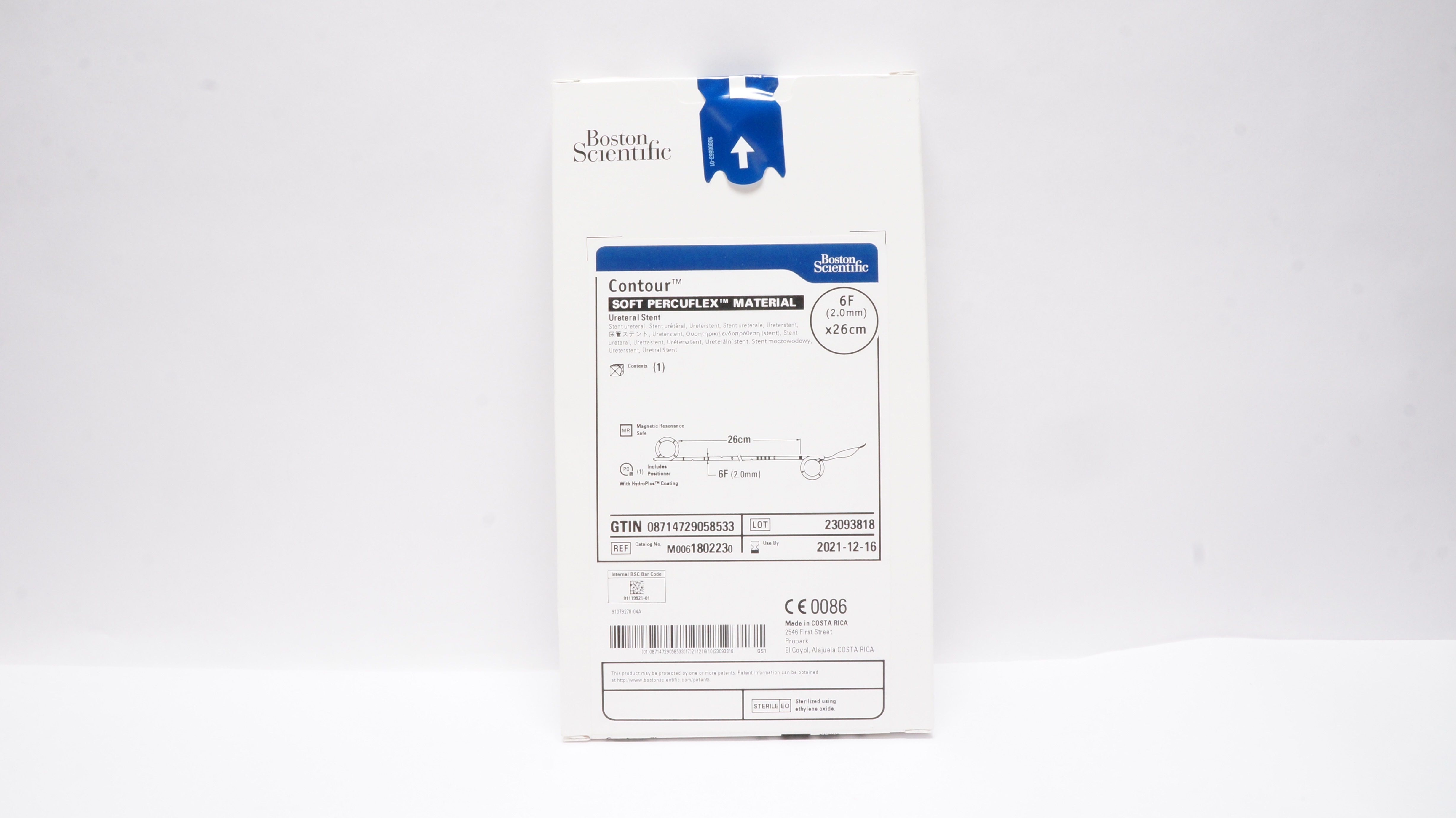 Boston Scientific M0061802230 Contour Soft Percuflex Ureteral Stnt 6F x 26 cm(x)