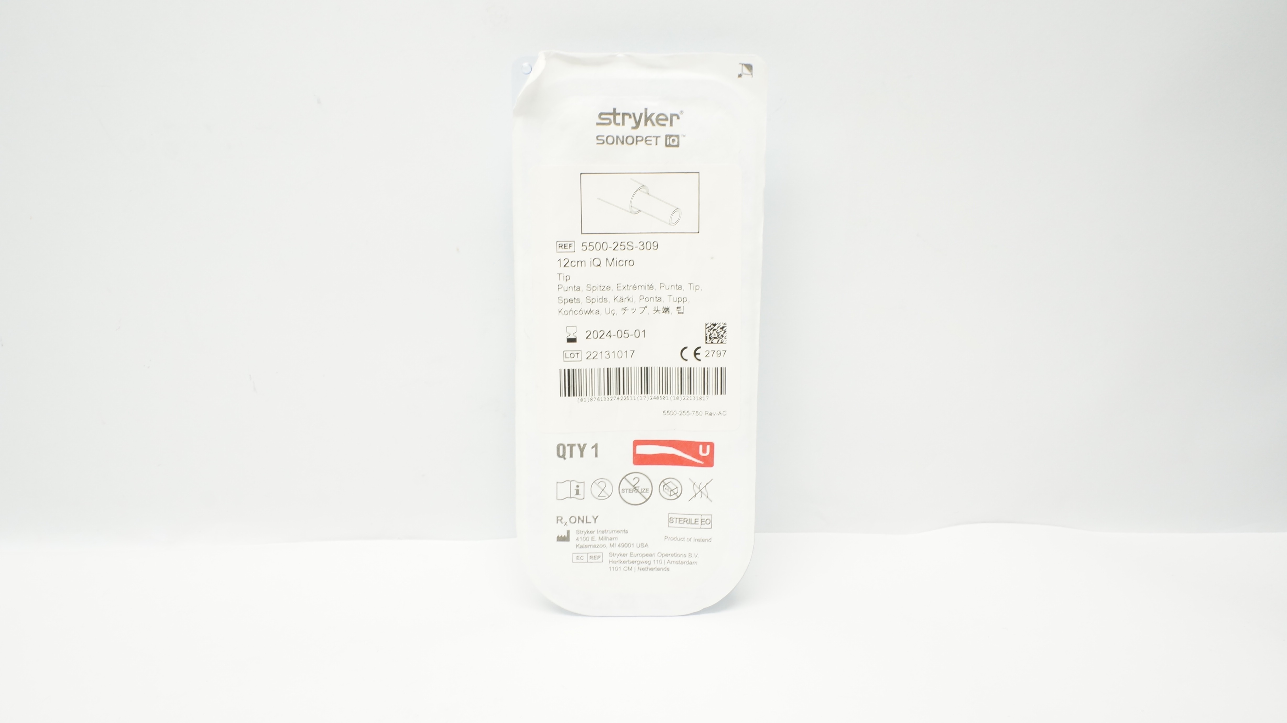 Stryker 5500-25S-309 Sonopet 12cm iQ Micro Tip Aspirator (x)