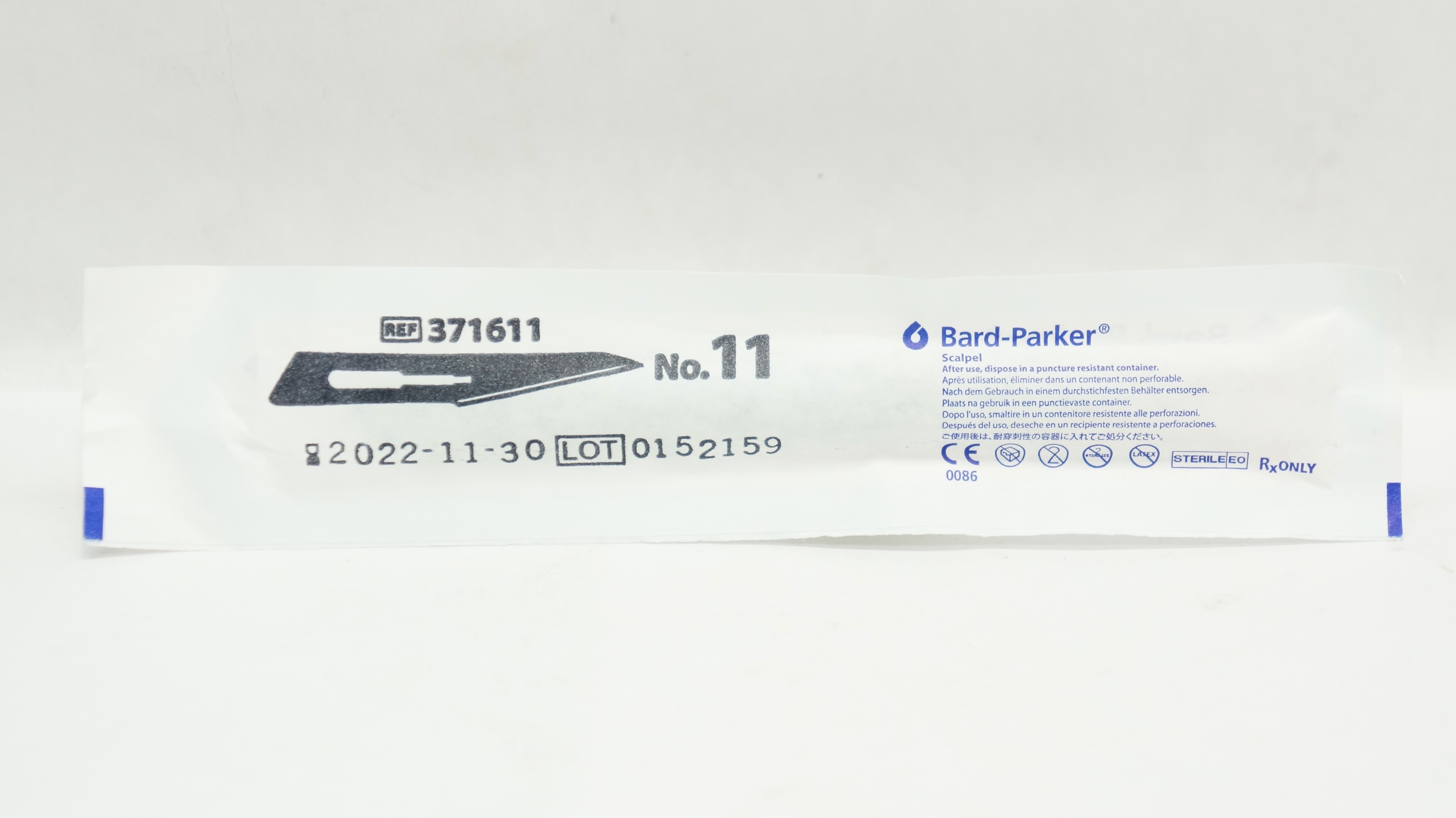 Aspen Surgical 371611 Bard-Parker Stainless Steel Surgical Blade, Scalpel 11 (x)