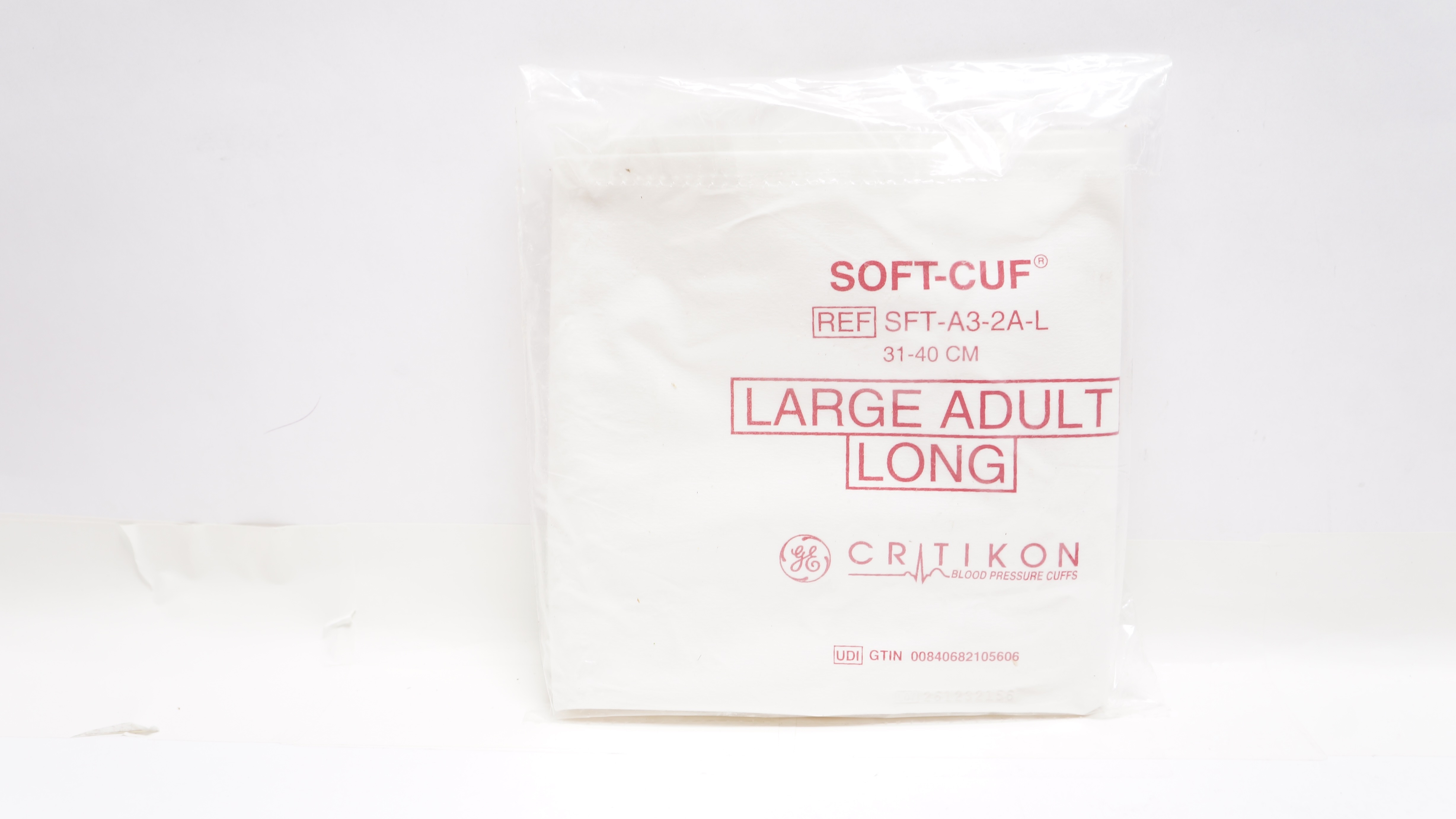 GE SFT-A3-2A-L Soft-Cuf Critikon Blood Pressure Cuffs 31-40cm, Large Adult Long