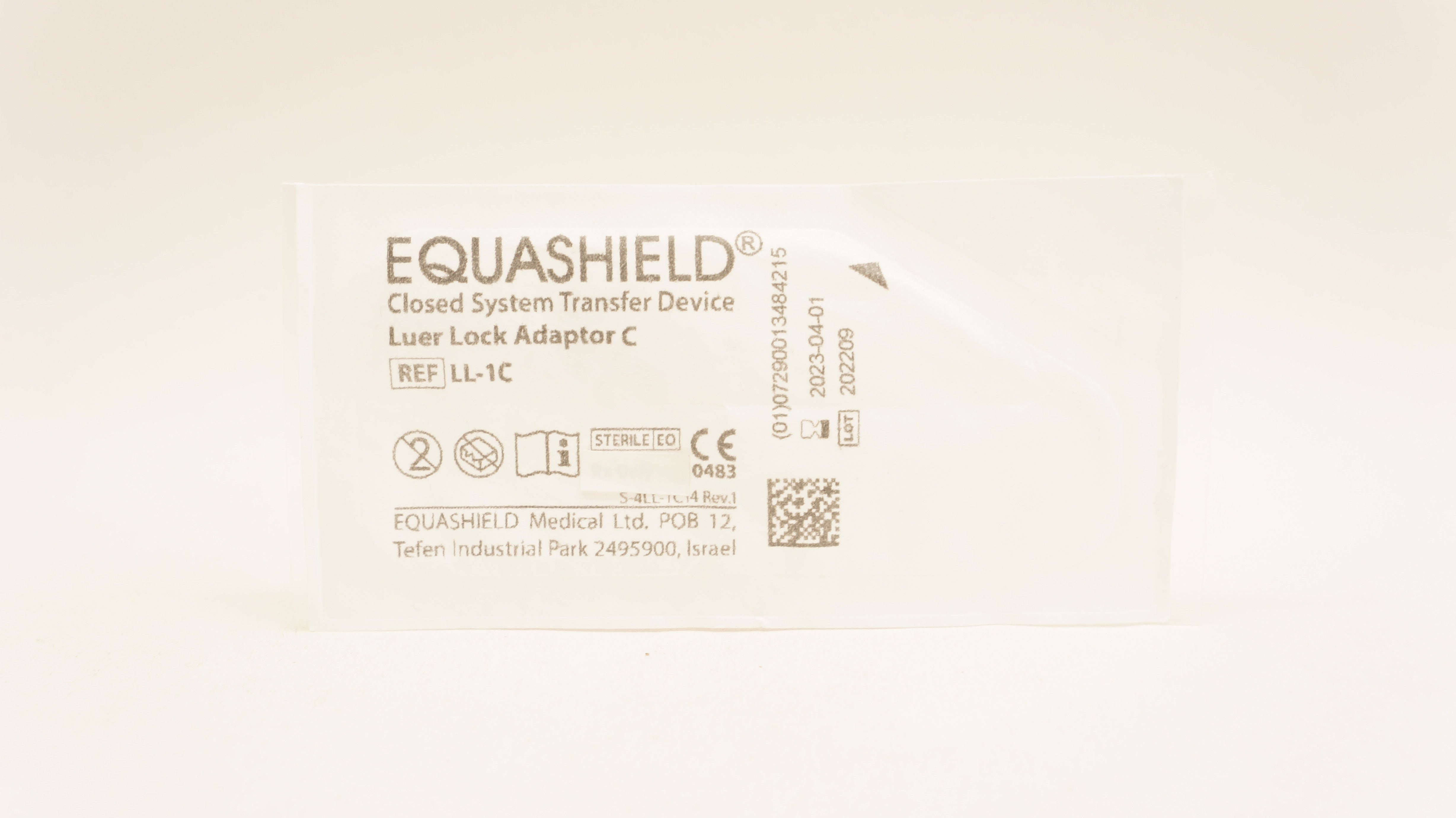 Equashield LL1C Closed System Transfer Device Luer Lock Adapter C