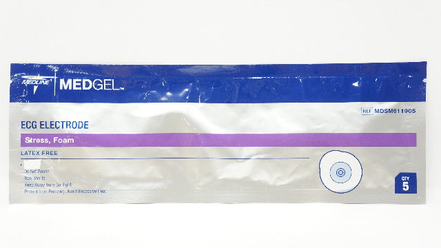 Medline MDSM611905 MedGel ECG Electrode Stress, Foam (x) - Pack of 5