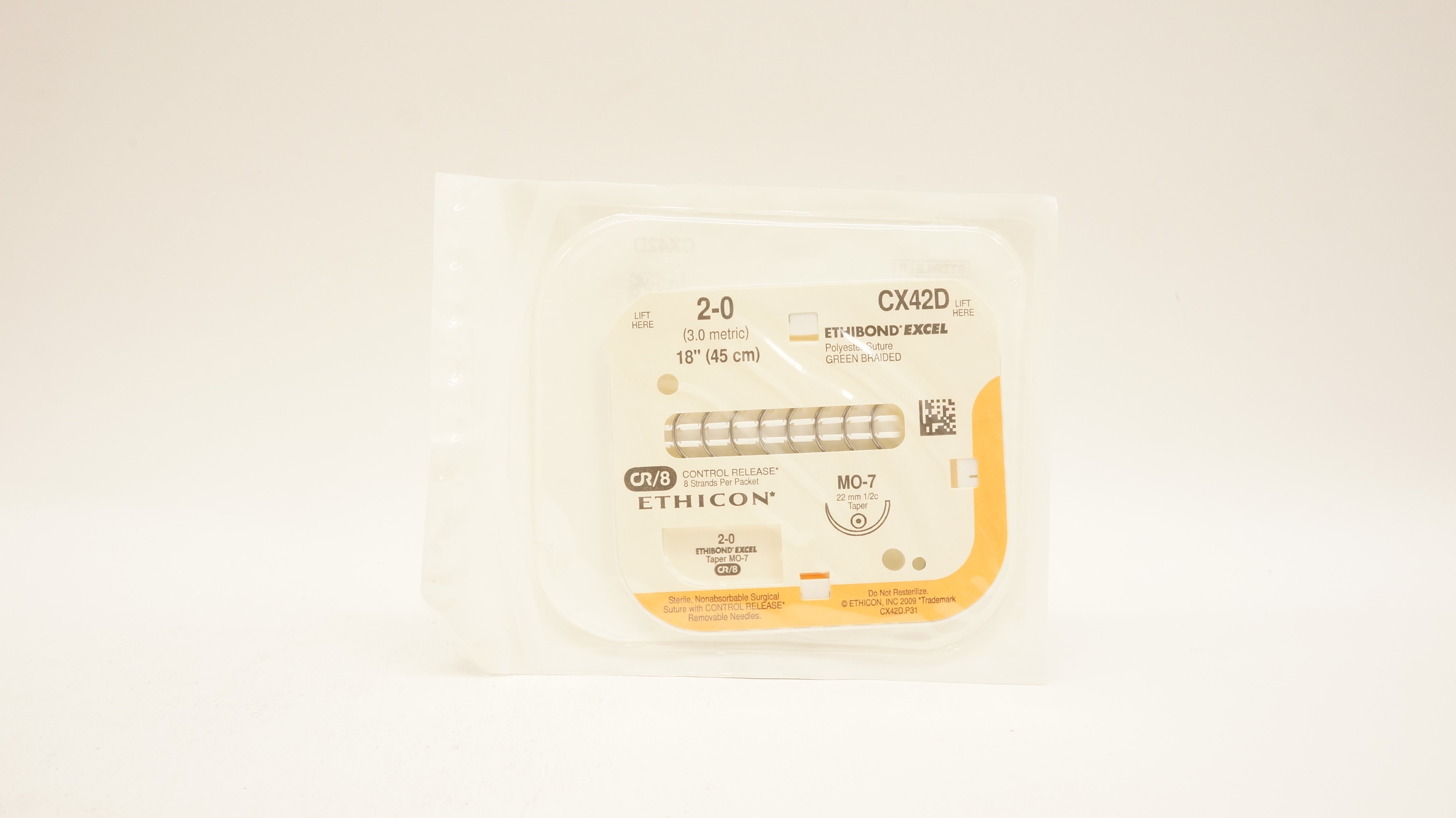 Ethicon CX42D 2-0 ETHIBOND EXCEL MO-7 1/2 22mm 18inch (x)