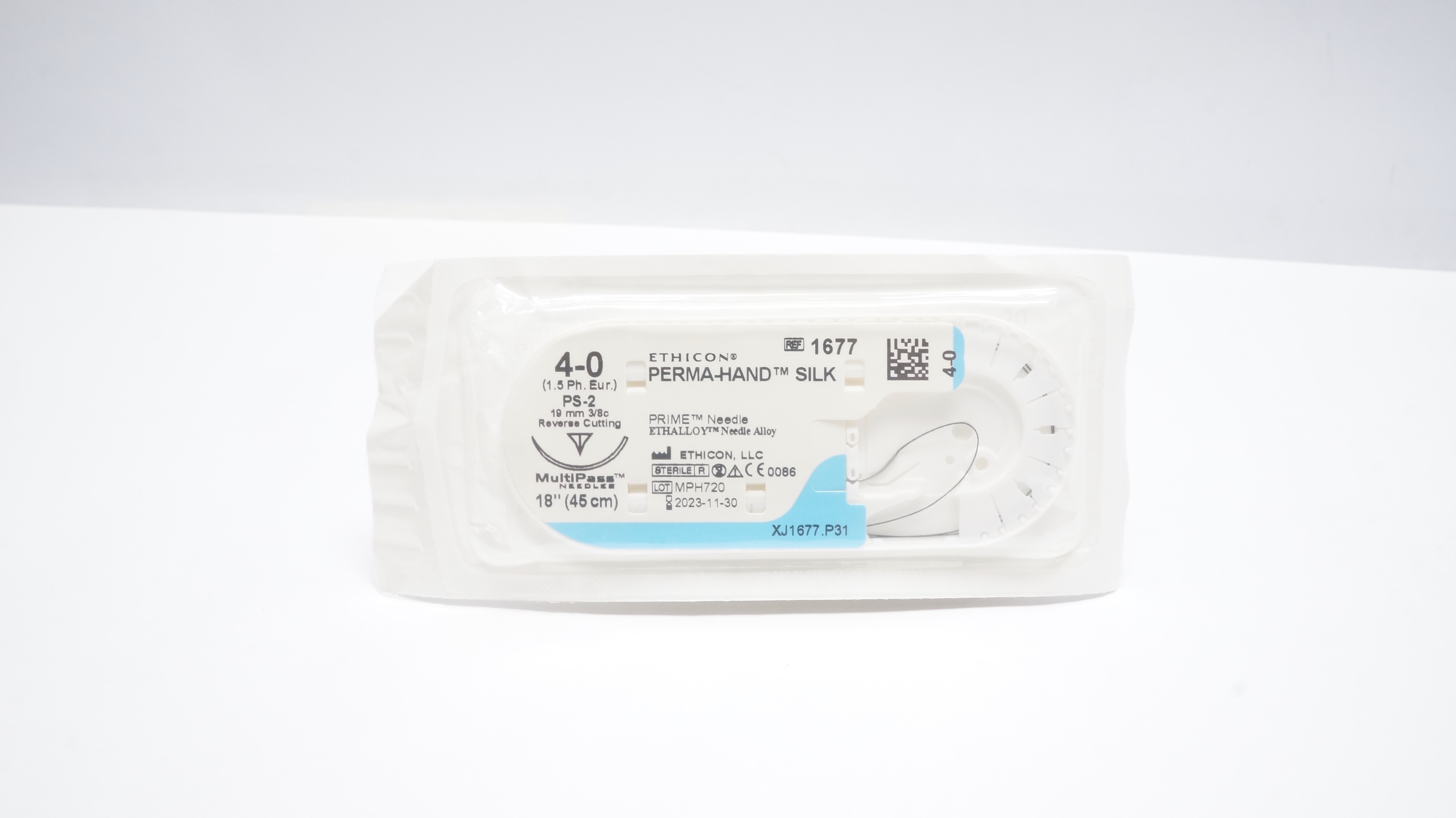 Ethicon 1677 4-0 PERMA-HAND SILK, PS-2, 19mm 3/8c, 18inch (x)