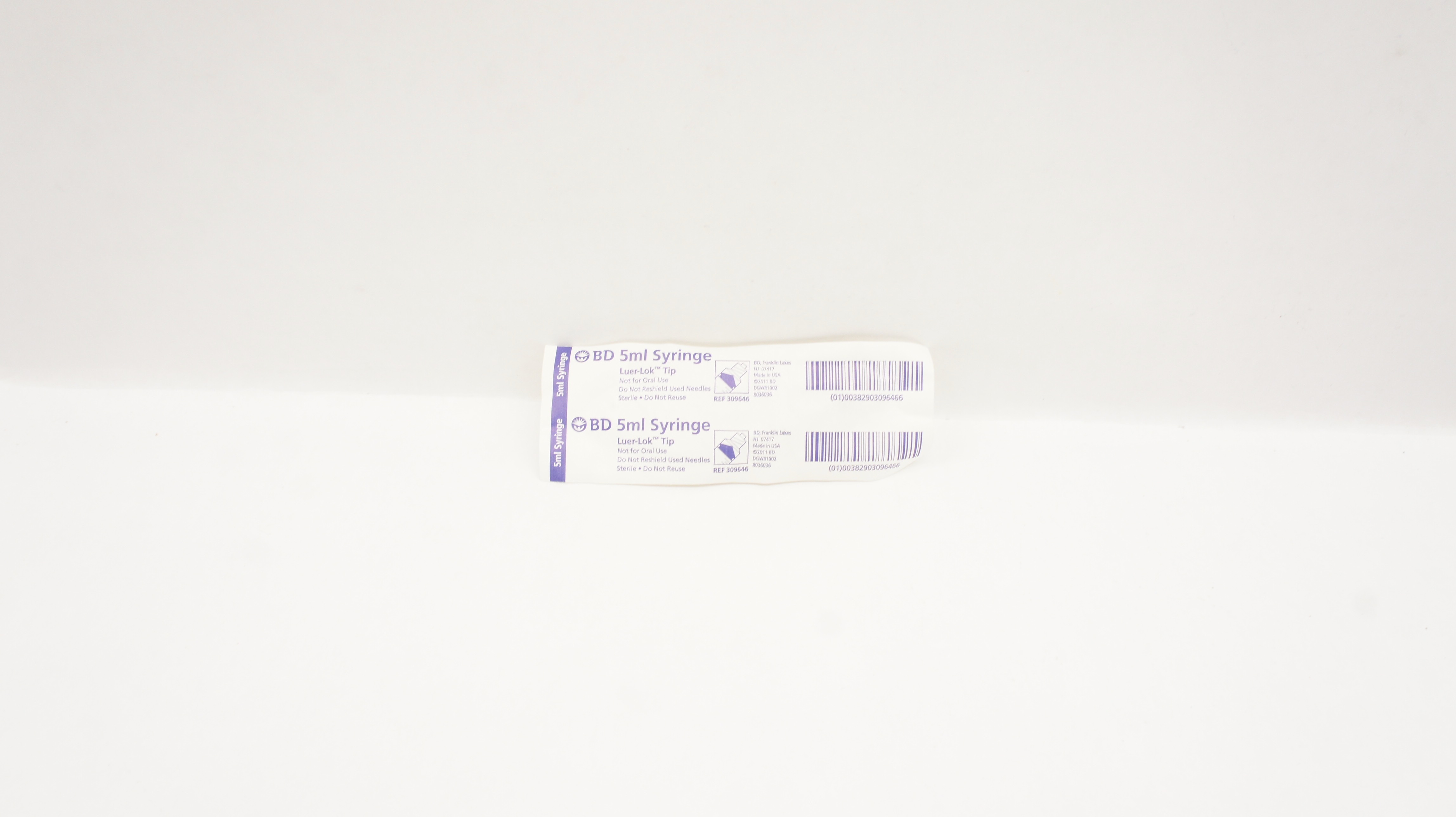 BD 309646 Syringe, Luer Lok Tip, 5 mL
