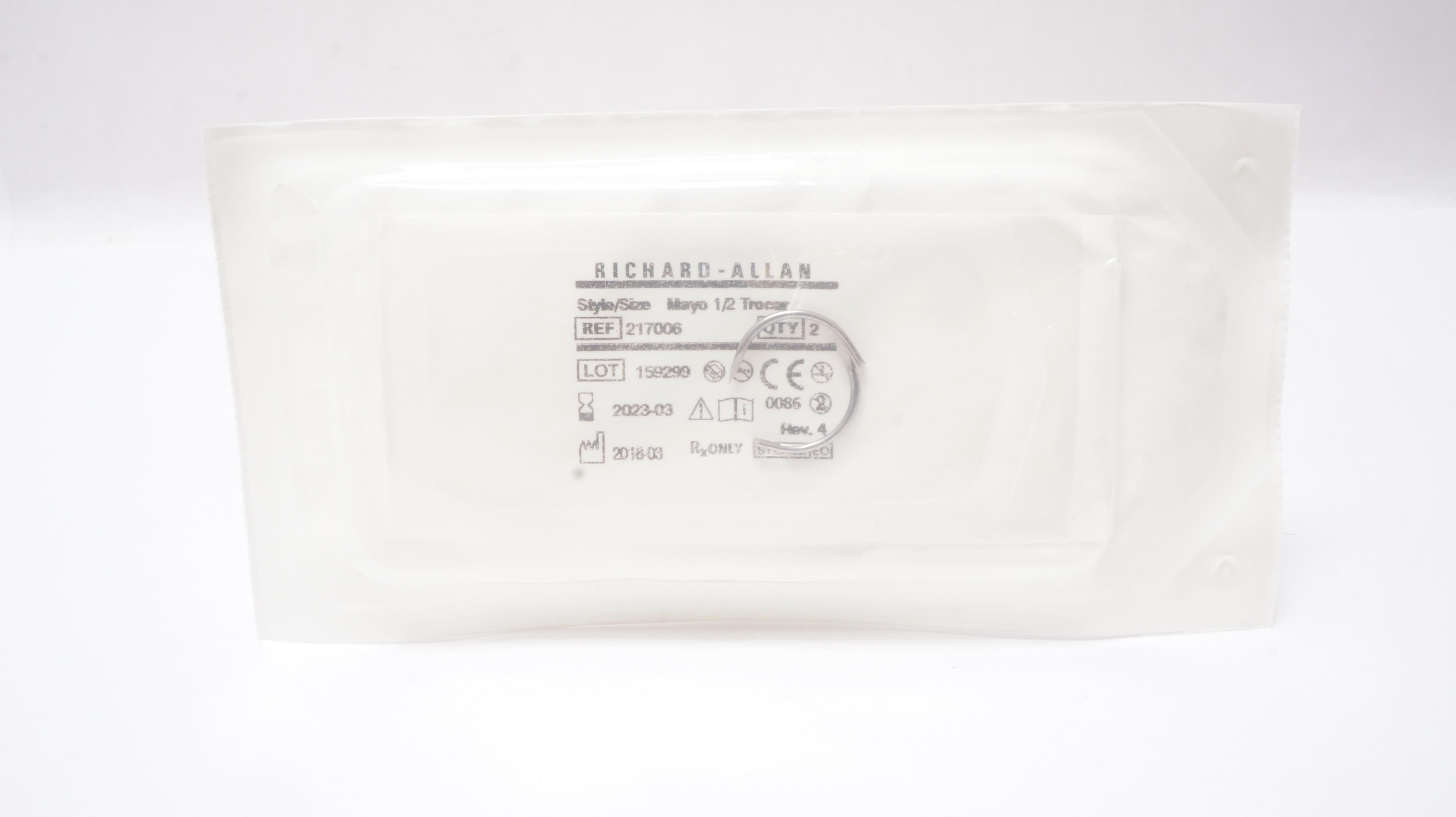 Richard-Allan 217006 Mayo 1/2 Trocar - Pack of 2 (x)