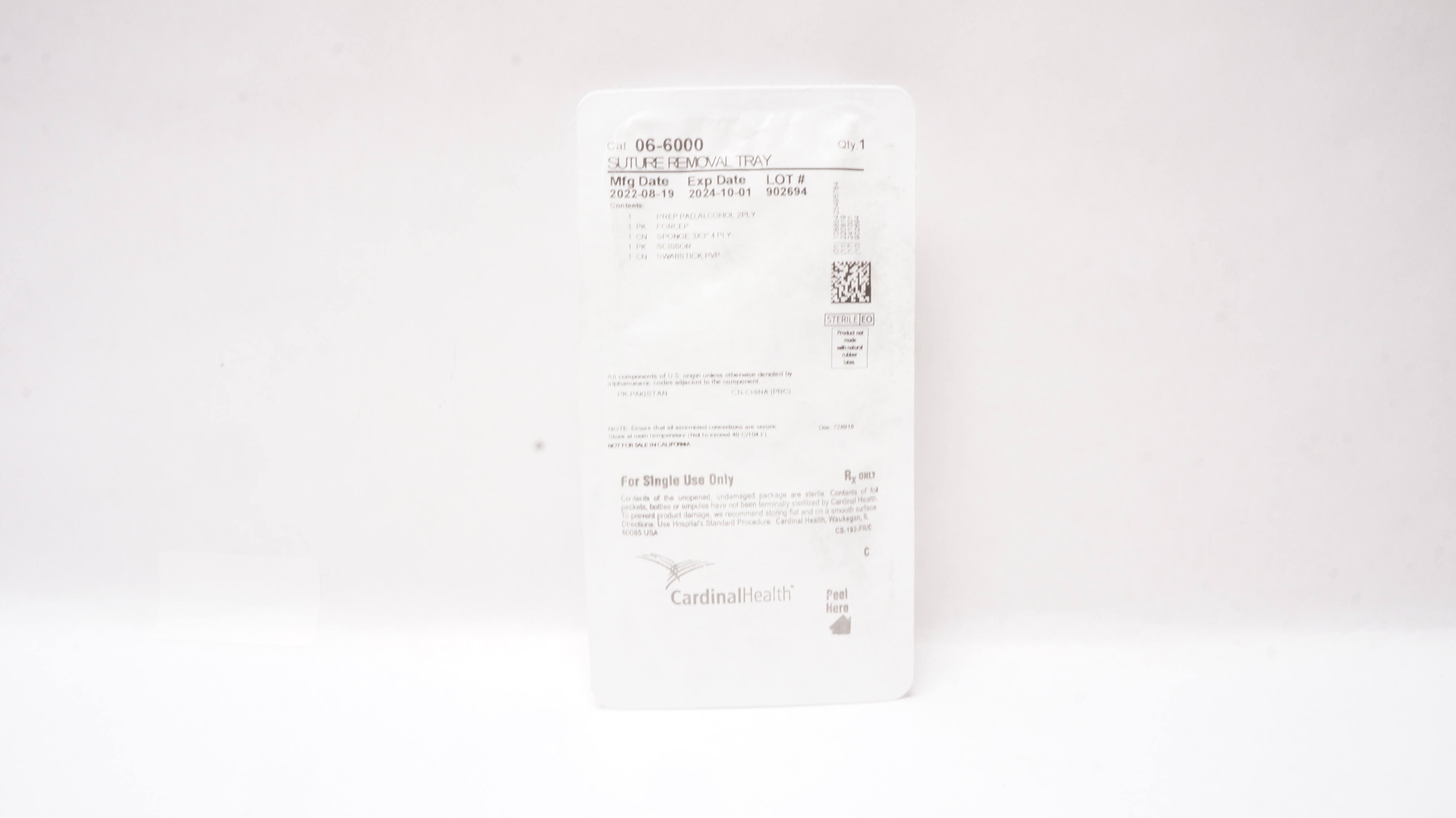 Cardinal Health 06-6000 Stre Removal Tray