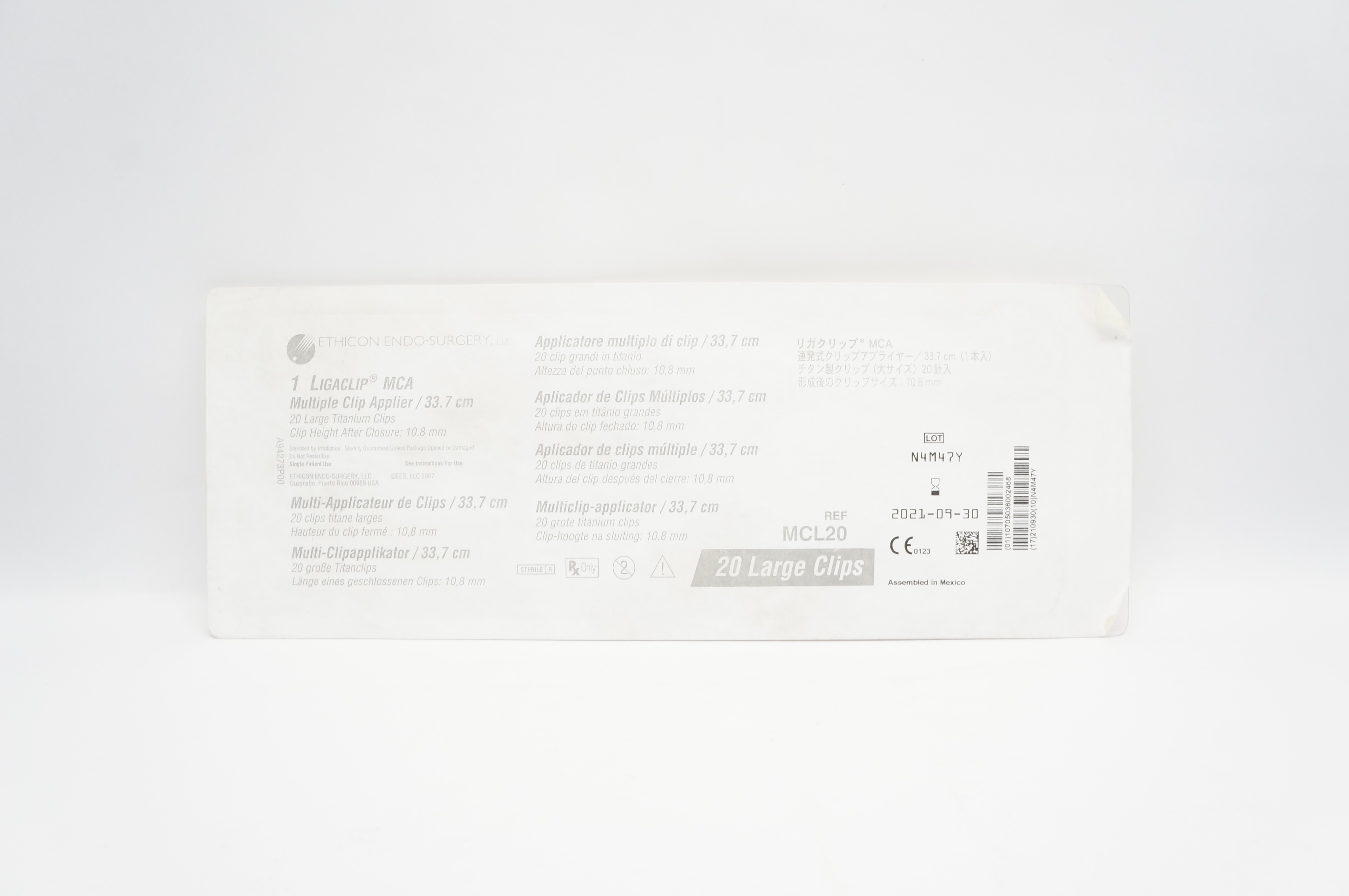 Ethicon MCL20 Ligaclip MCA Multiple Clip Applier 20 Large (x)