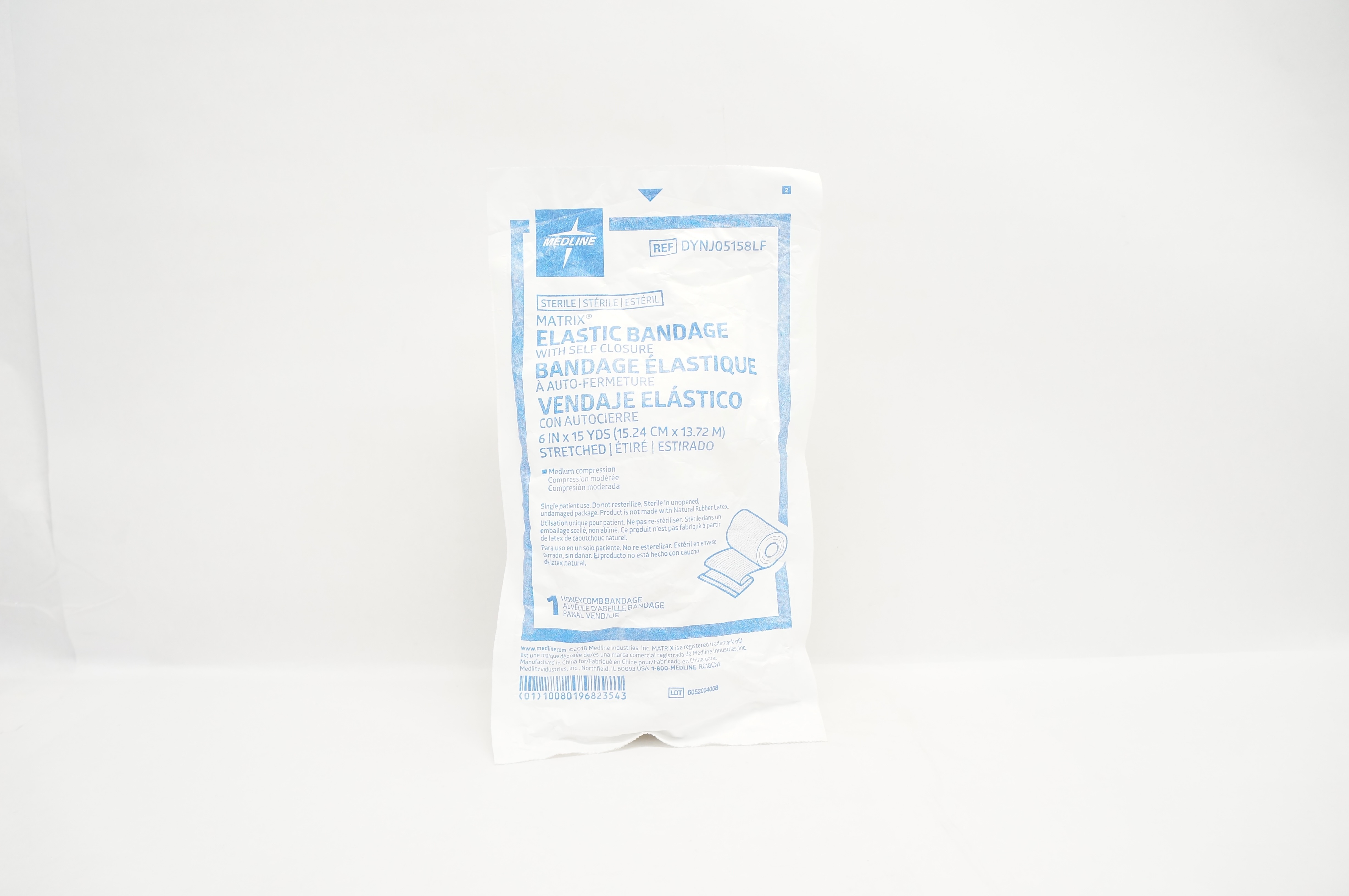 Medline DYNJ05158LF Matrix Elastic Bandage Medium Compression 6 inch x 15 yds.