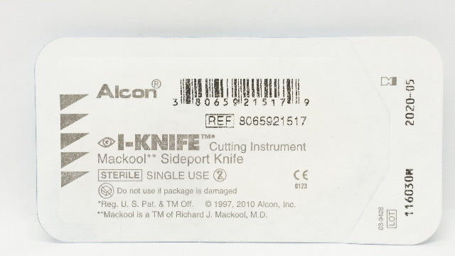 Alcon 8065921517 I-Knife Cutting Instrument Mackool Sideport Knife