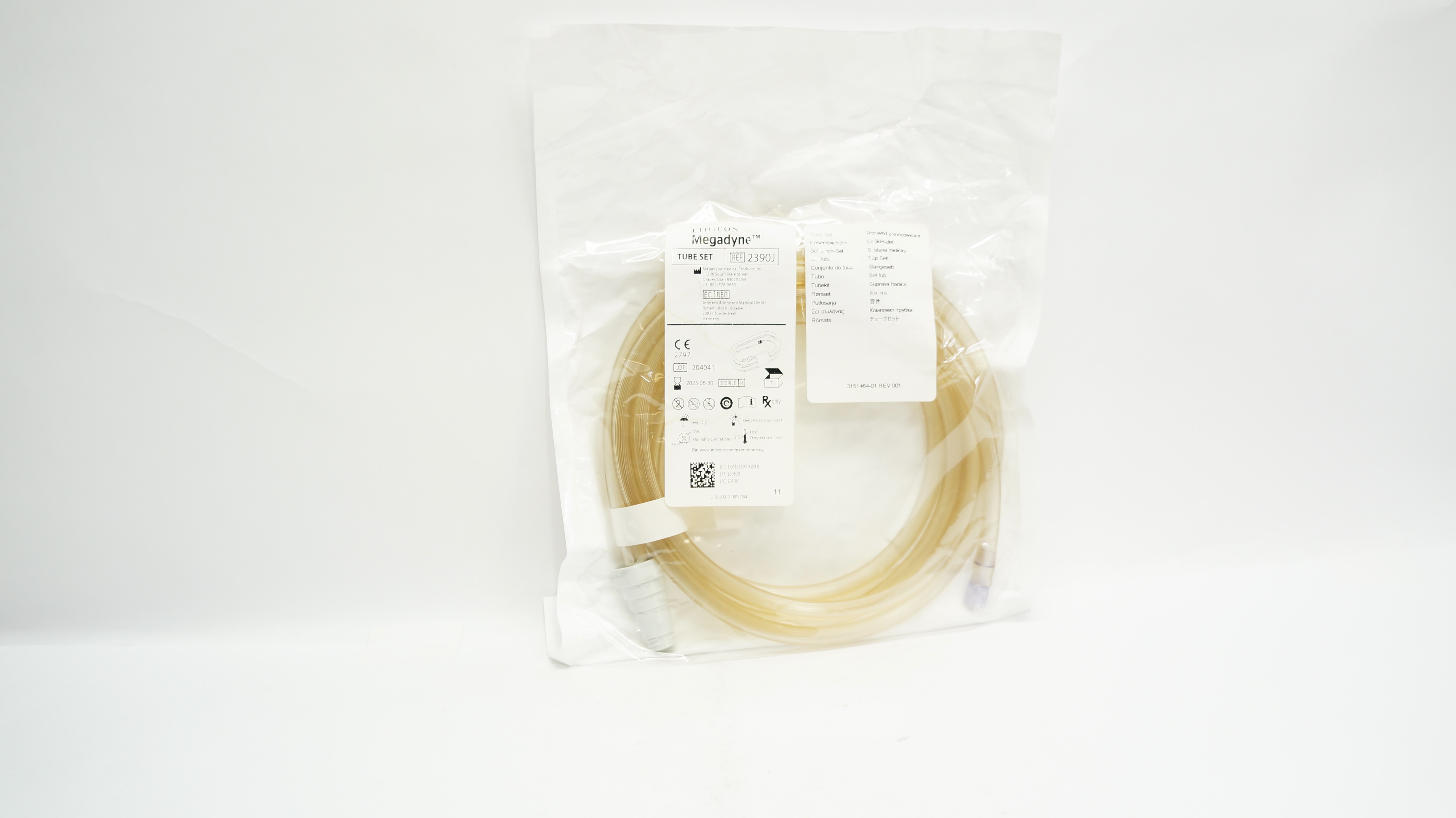 Megadyne Medical 2390J Ethicon Tube Set (x)