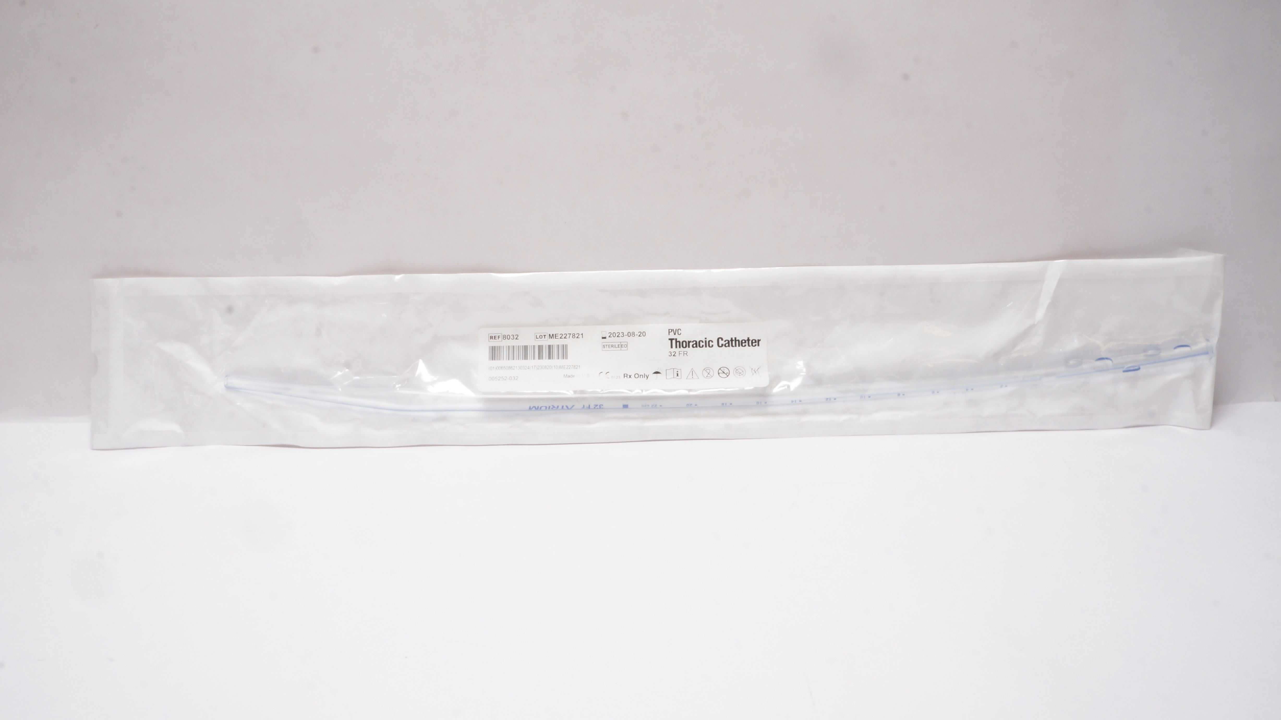 Atrium 8032 PVC Thoracic Cath. 32 Fr (x)